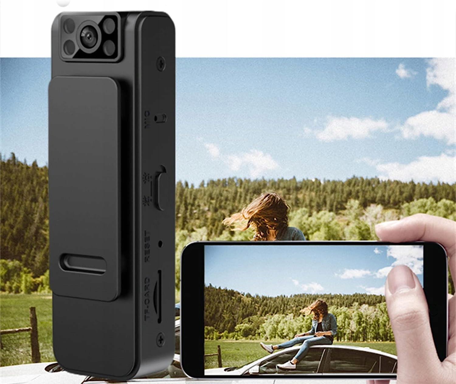 MINIATUROWA SPORTOWA KAMERKA WiFi NA SMARTFONA Marka inna