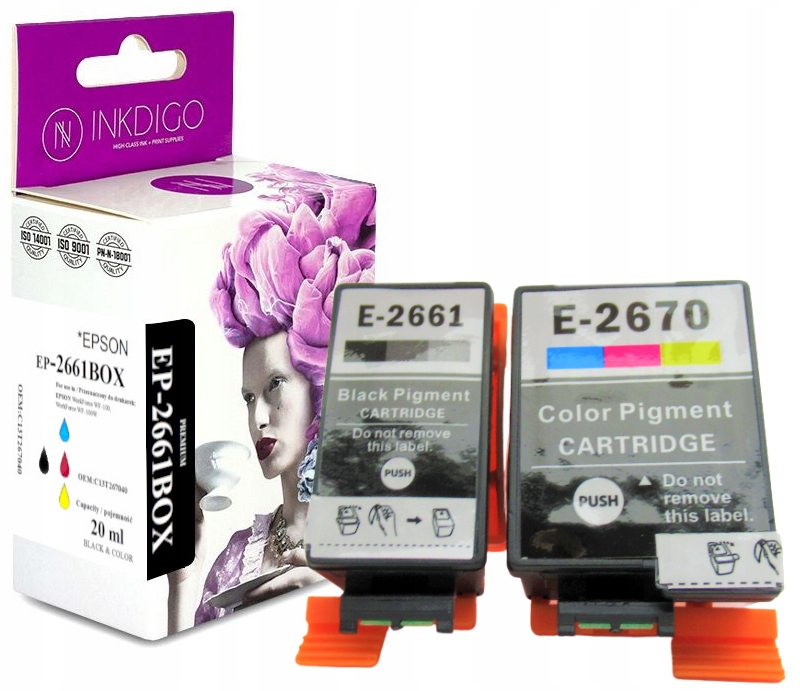 

Tusze do Epson 266 T2661 T2670 WorkForce WF-100W