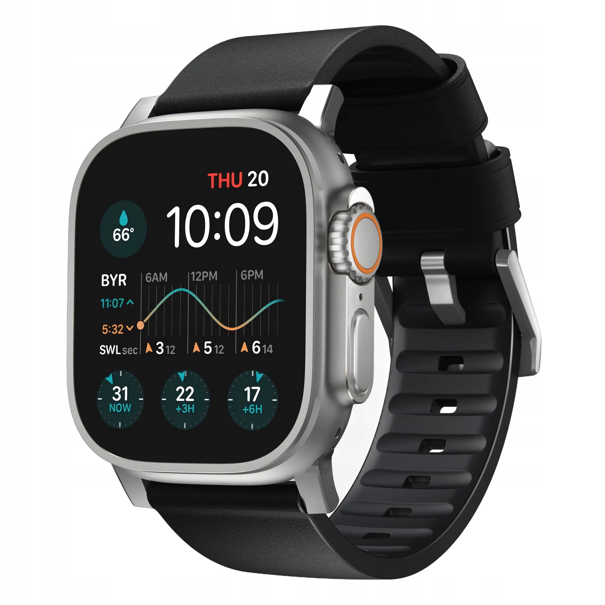 Nomad Active Band Pro kožený remienok pre Apple Watch 10/11 Ultra 46/49 mm
