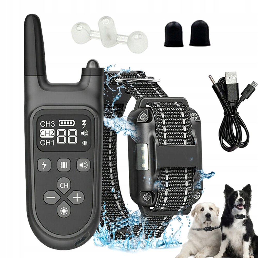 Levně Elektrický Protištěkací Obojek Pro Psa 800 M Pro Výcvik Dálkové Ovládání