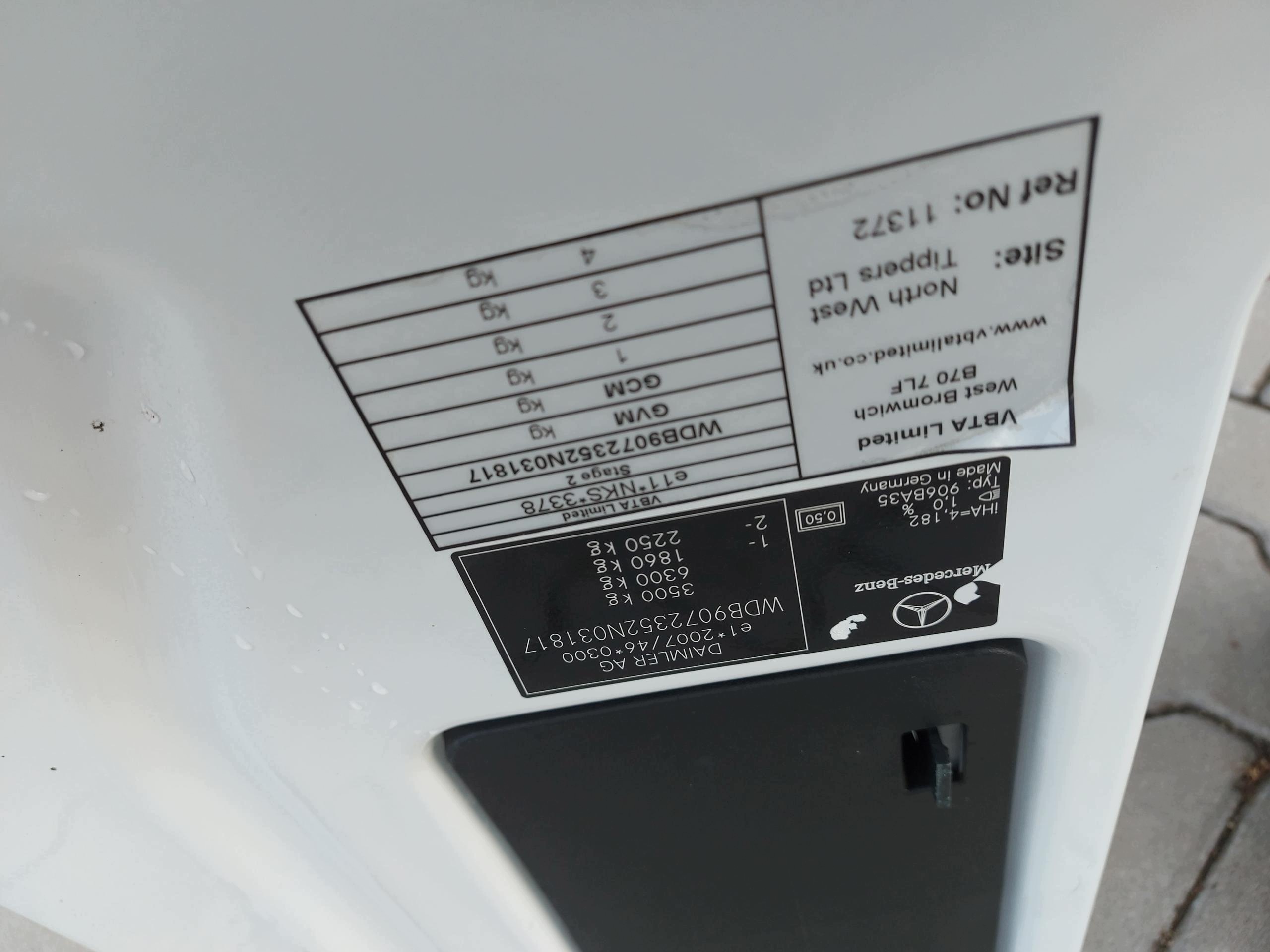 Mercedes Sprinter w907 2020, 2.1 CDI holder seat right