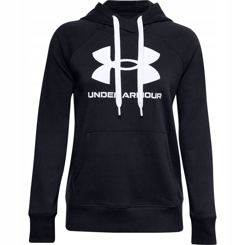 Mikina Under Armour Rival Fleece Logo Hoodie hluboká černá 1356318 00