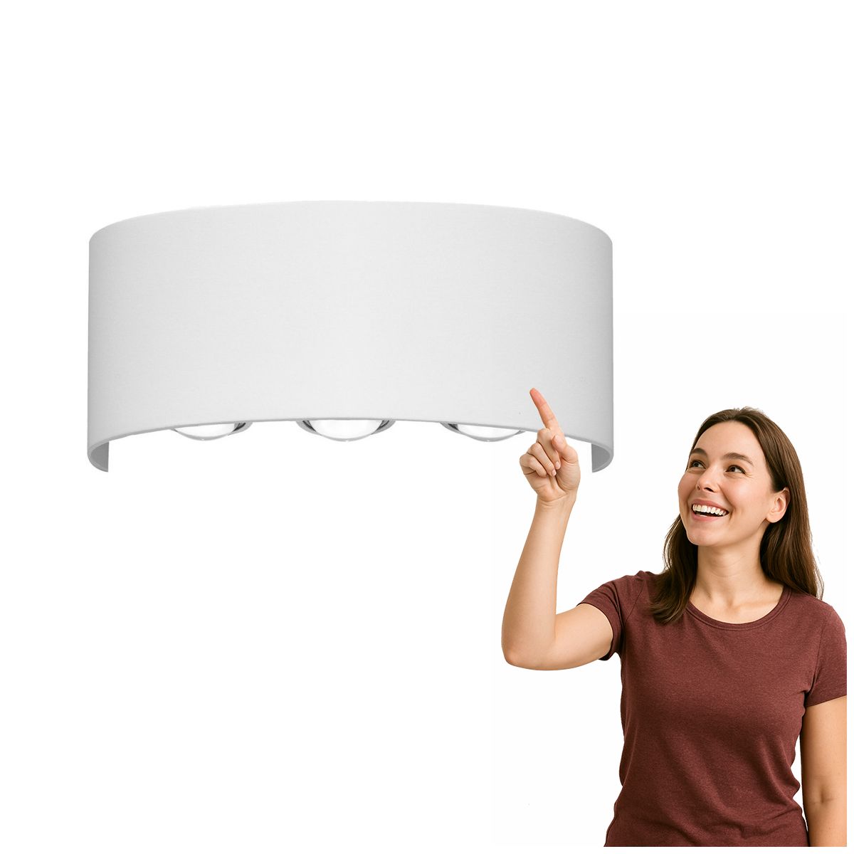 Ortelio Moderní bílá nástěnná Led lampa 6W IP54 Italux