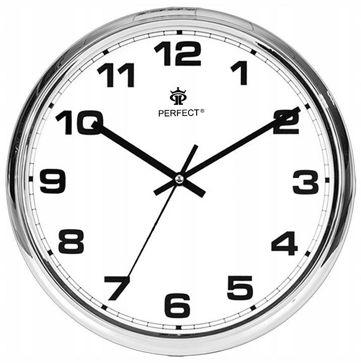 Zegar Ścienny PERFECT Błyszcząca Obudowa 30x30