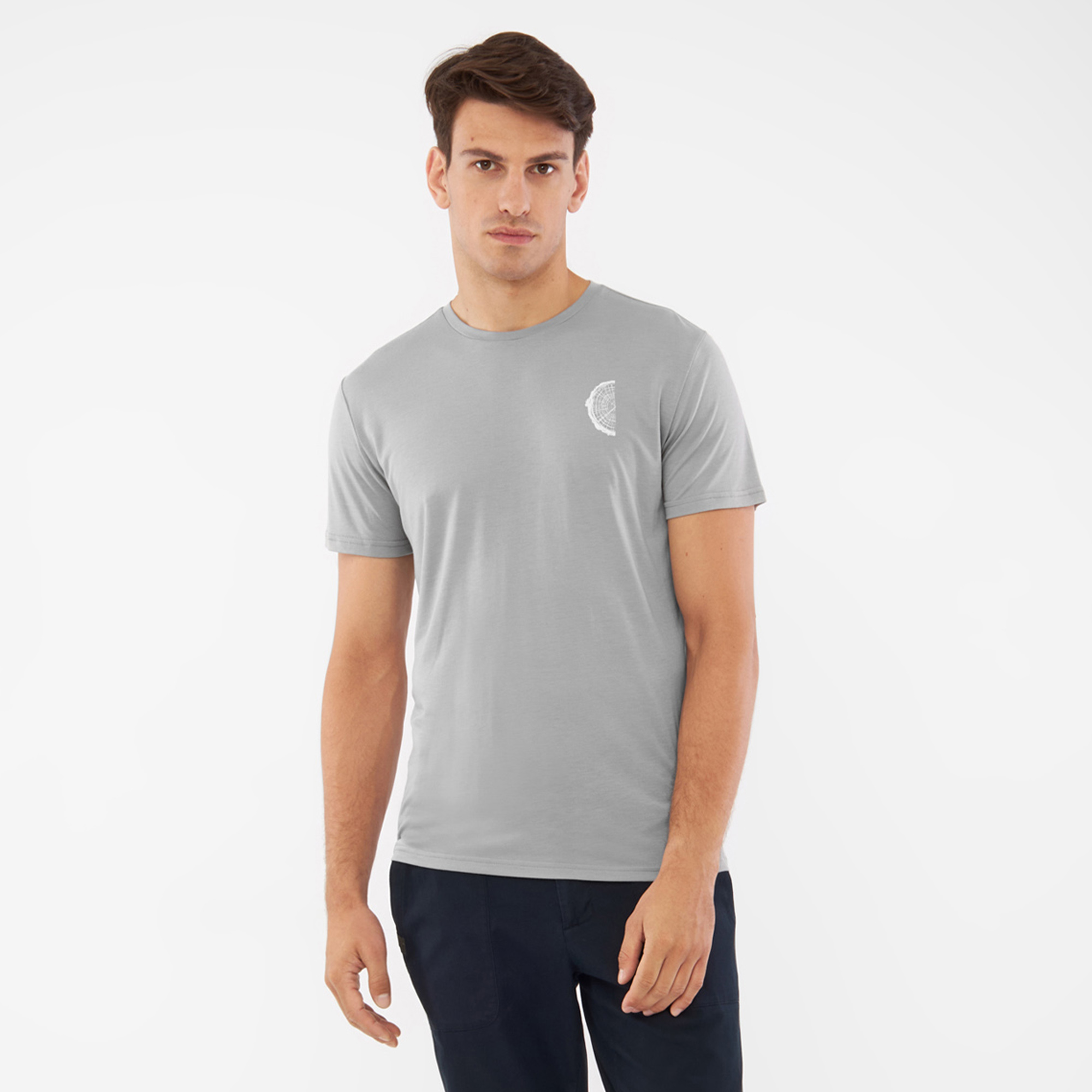 Koszulka T-shirt męski Viking Rune Man jasno szary rozmiar L