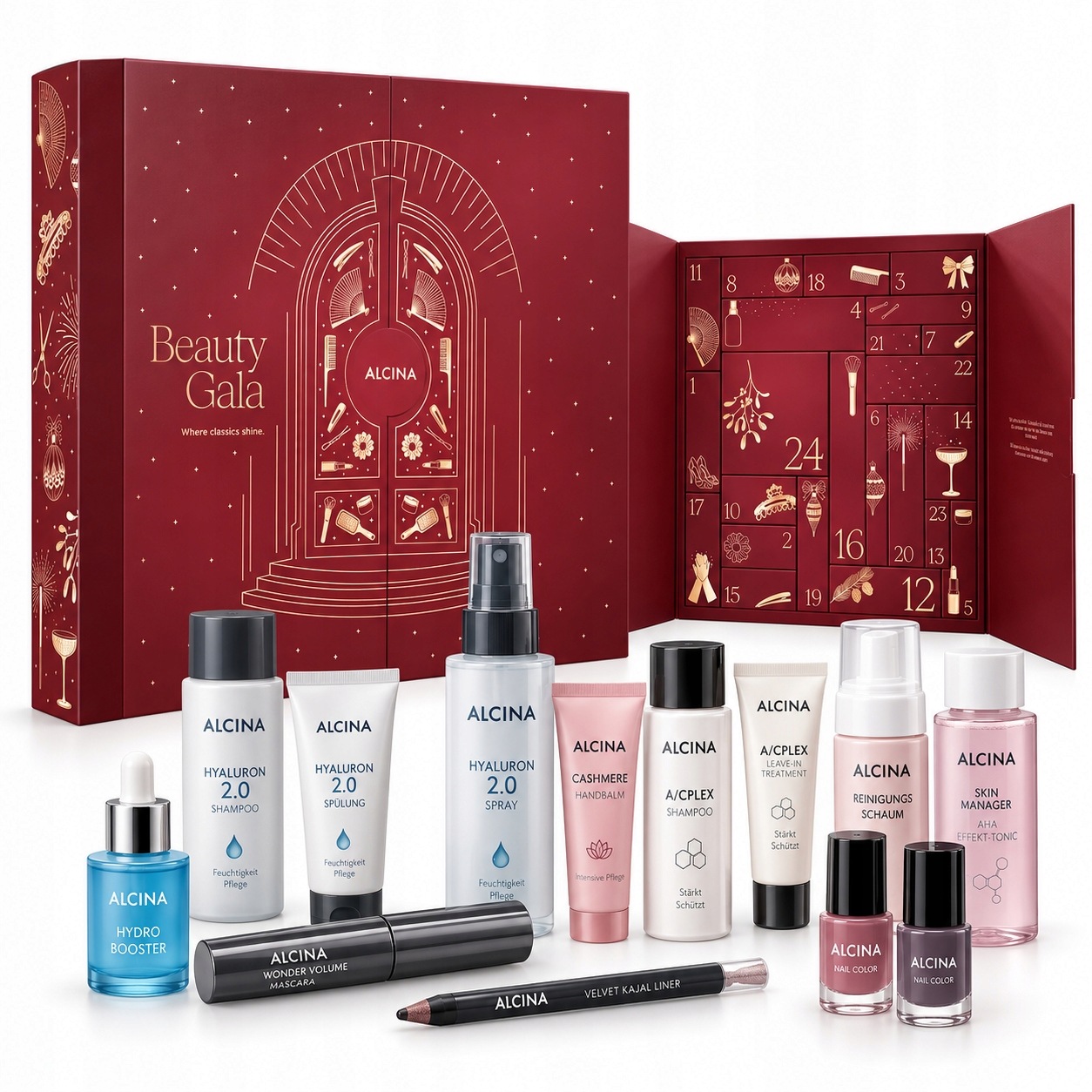 Adventní kalendář Alcina 24 Kosmetika Péče o vlasy Make-up Dárek