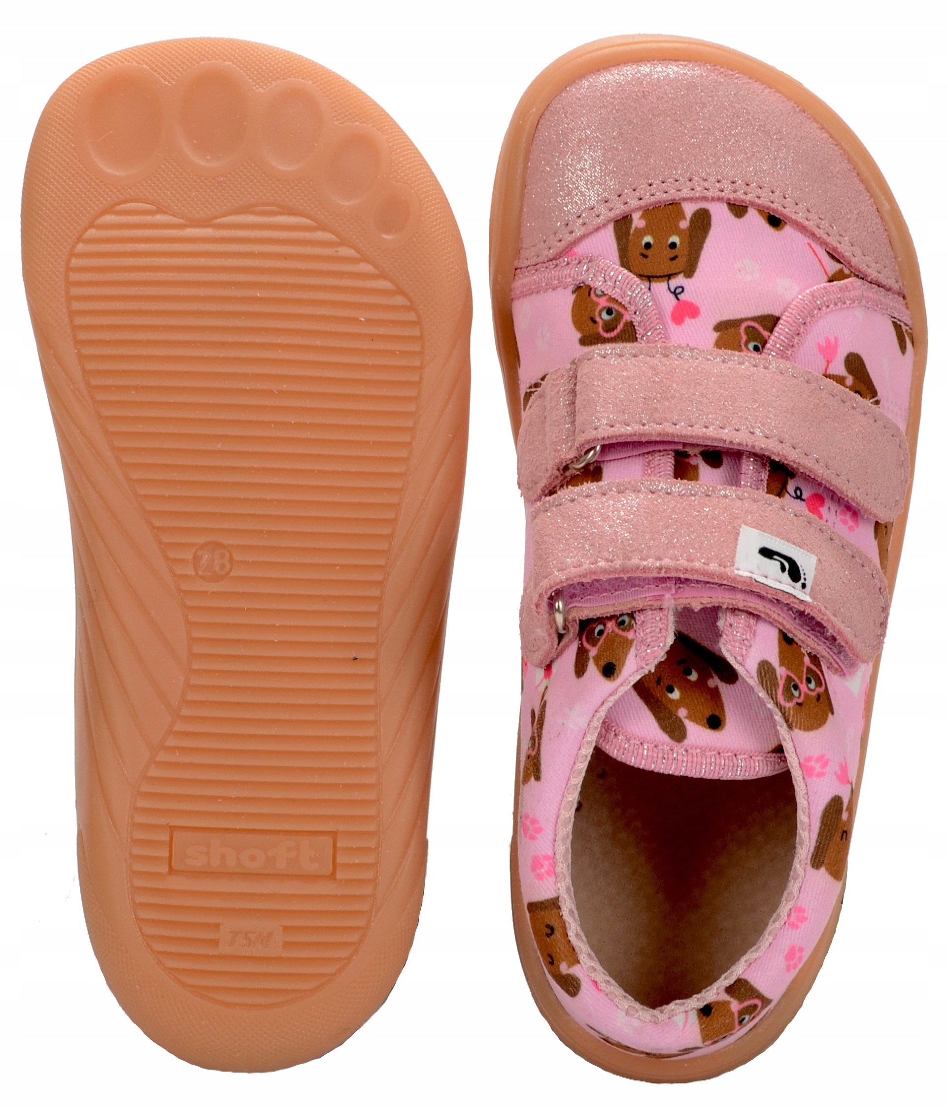 Kapcie Dziecięce Trampki Efoote Barefoot Polskie Skóra Rzepy Jamniczki 25