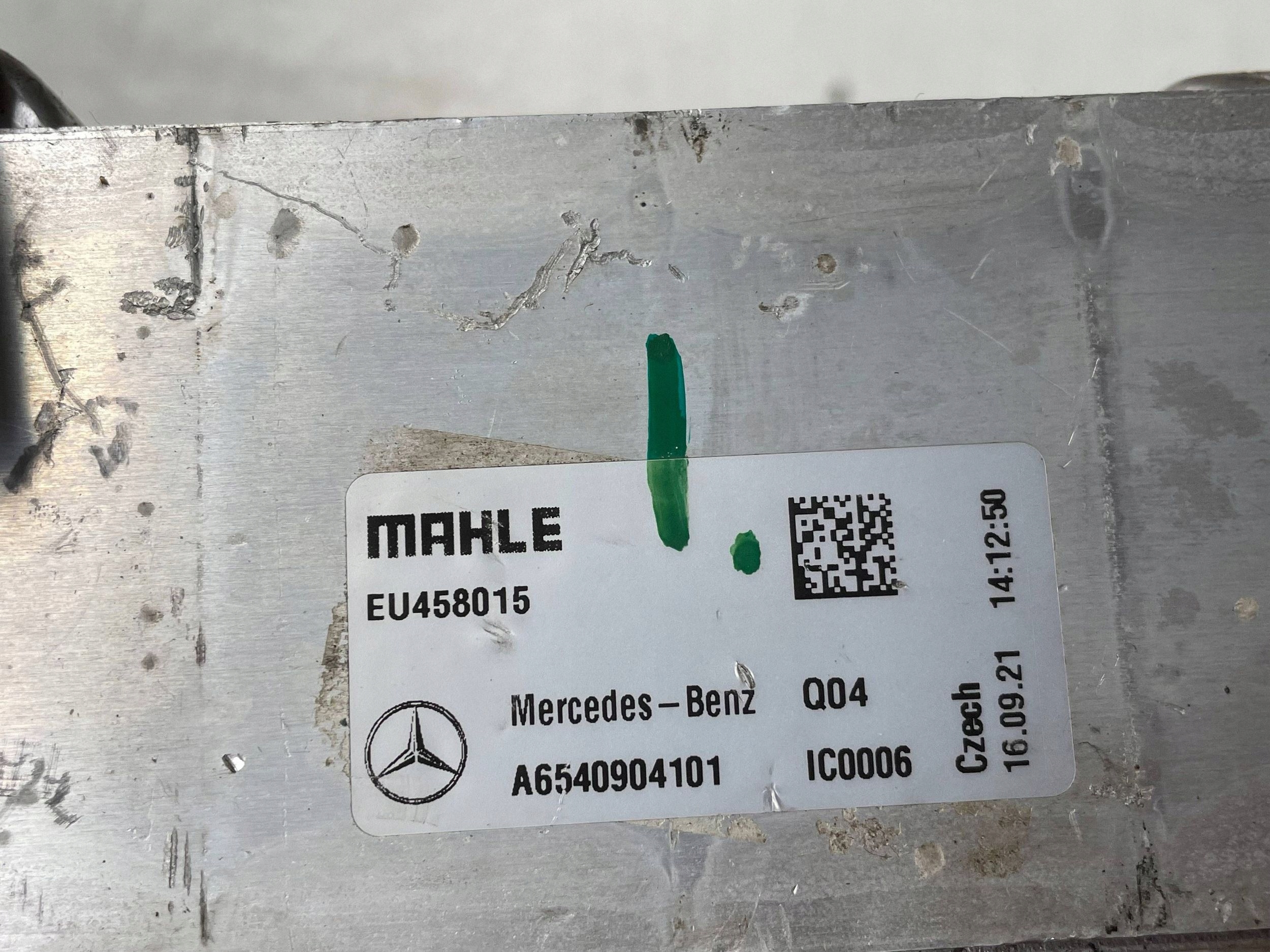 radiator intercooler A6540904101 MERCEDES GLC W253 X253 2.0 CDI !J