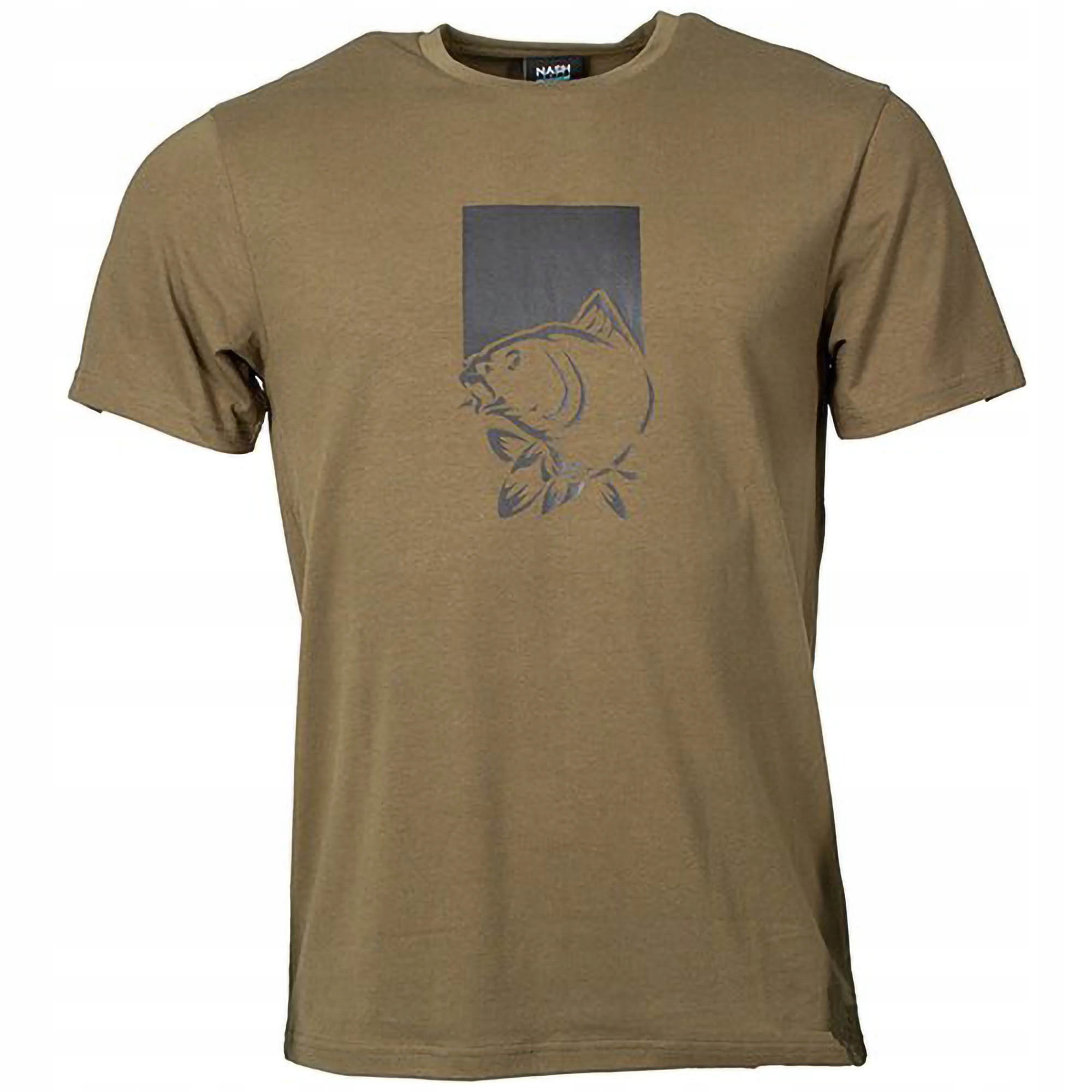 Koszulka Wędkarska T-Shirt Z Nadrukiem Nash Make It Happen Fish Green r. XL