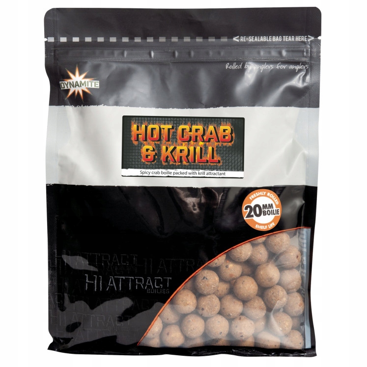 Dynamite Baits Proteinové kuličky Hot Crab & Krill 5 kg/20 mm
