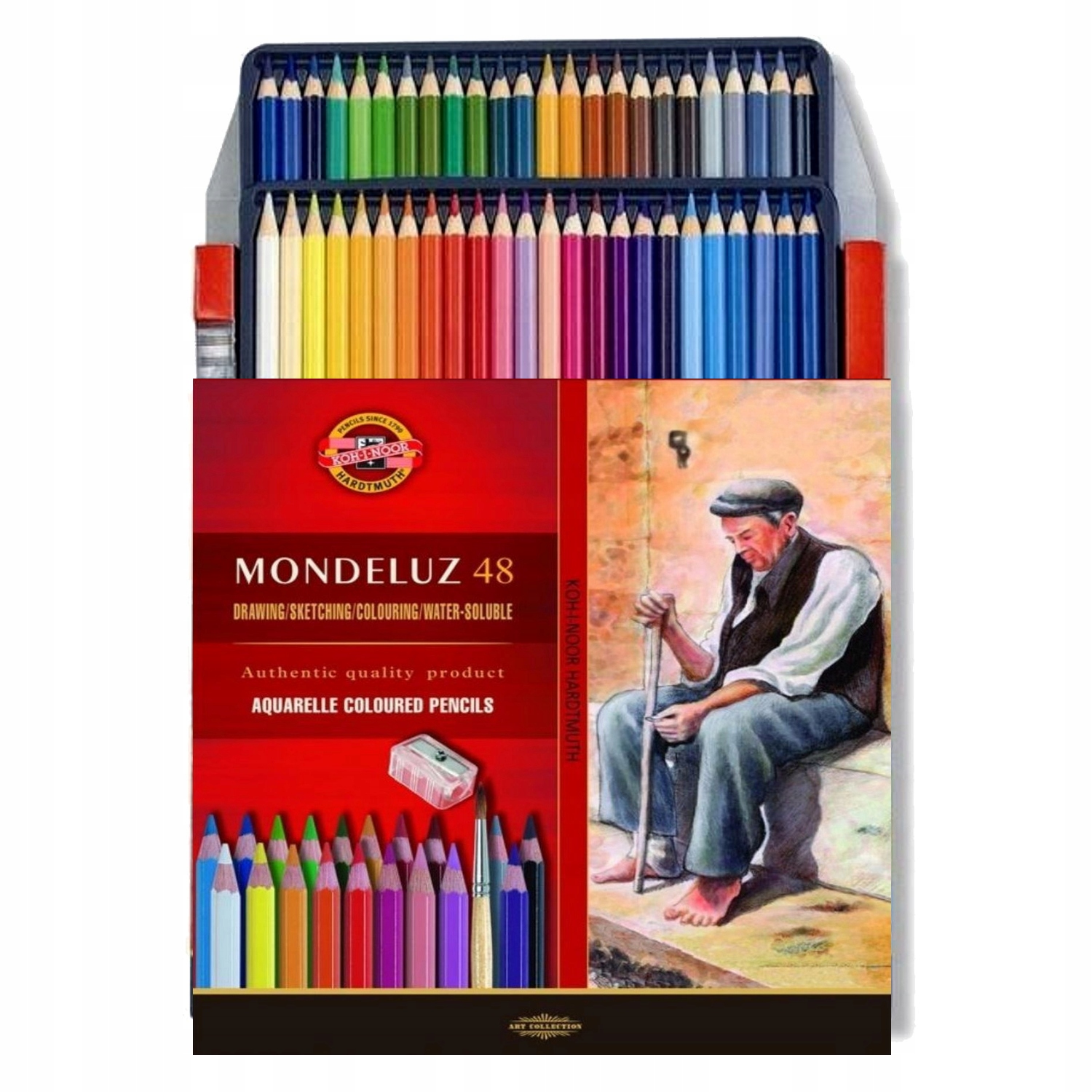 Pastelky akvarelové Koh-i-noor Mondeluz 48 kol +štětec