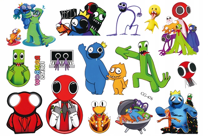 

Tatuaż zmywalny dla dzieci Rainbow Friends CG476