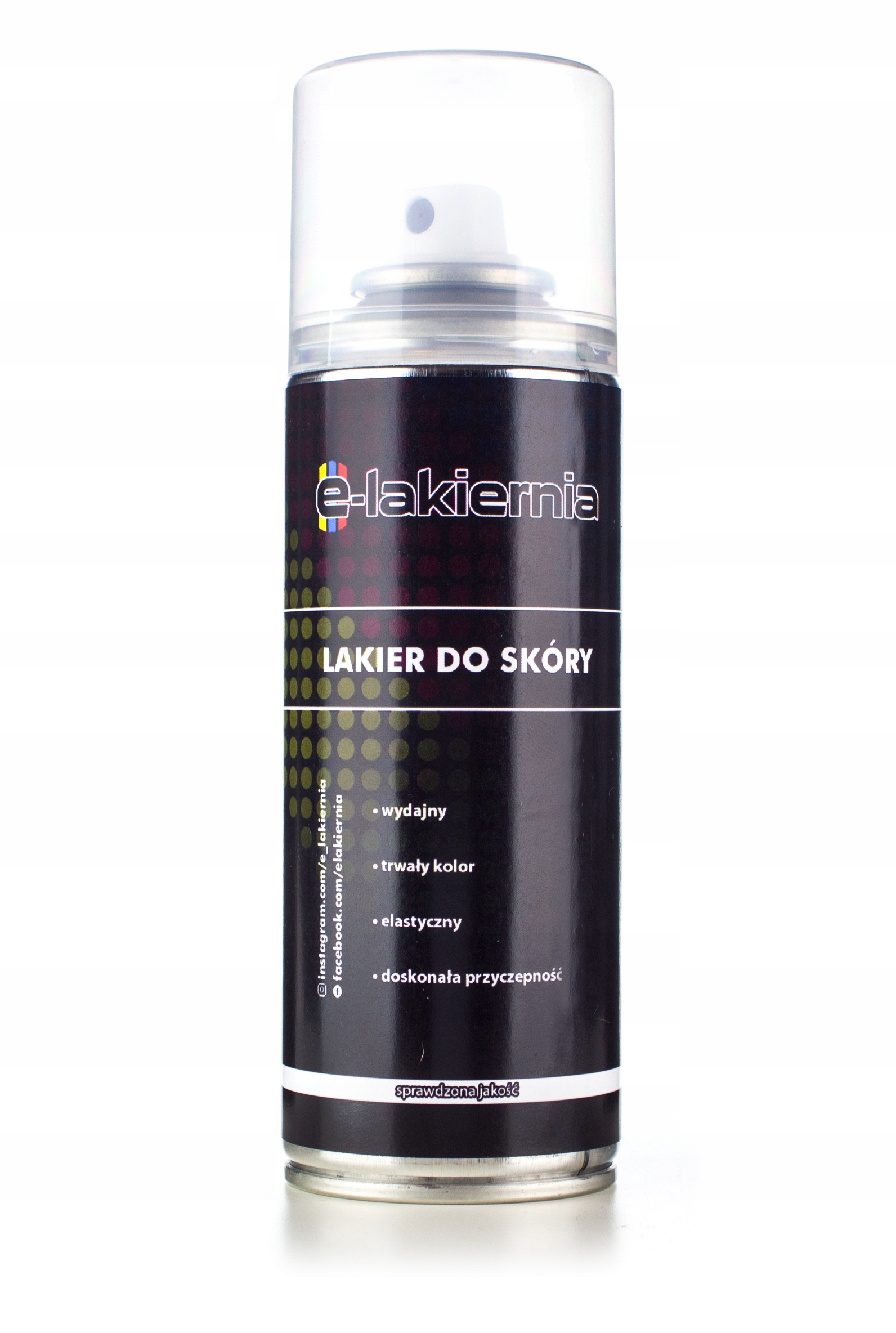 

e-lakiernia Czarny Lakier Do Skóry Vinylu Spray