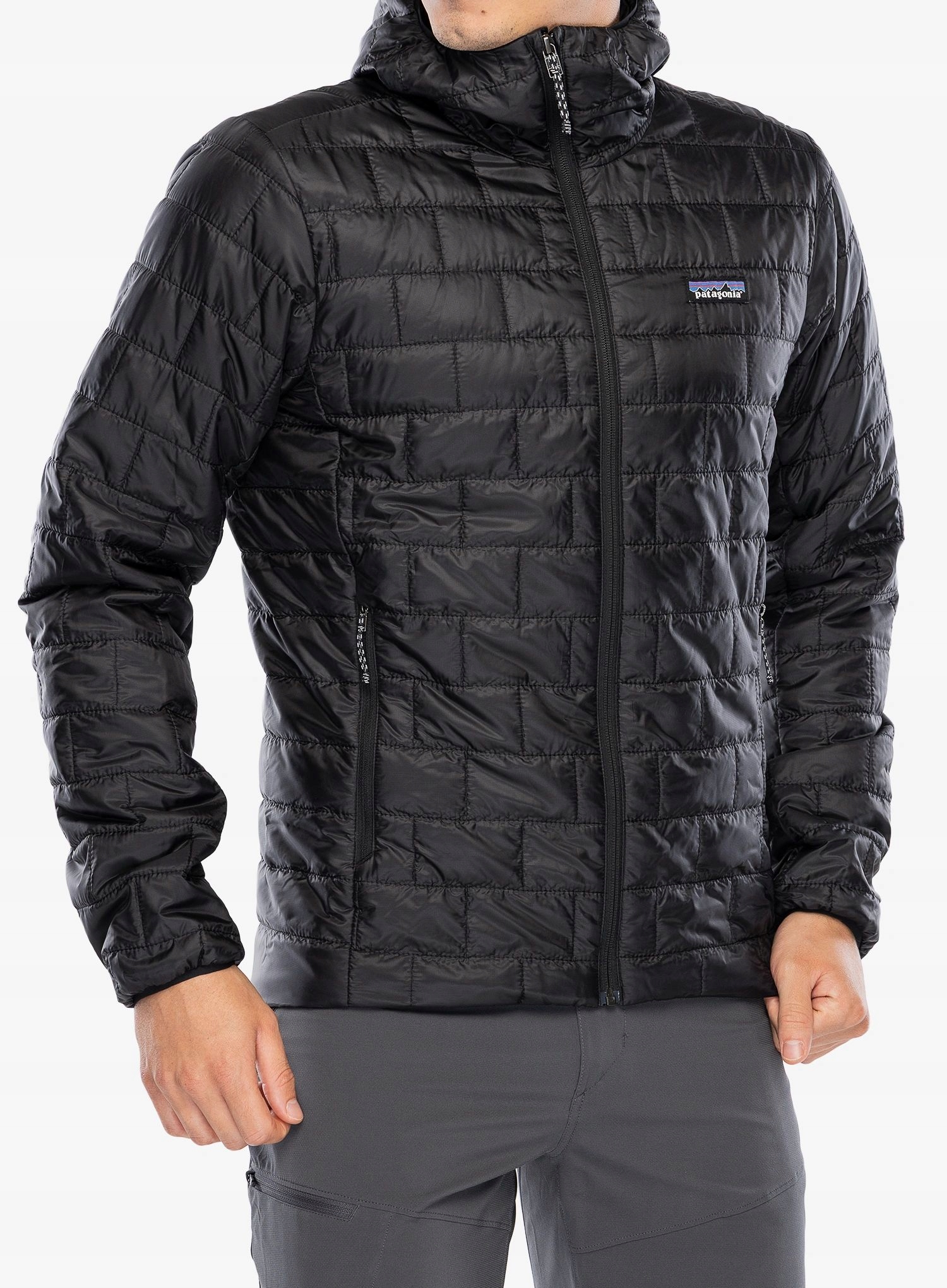Zateplená bunda Patagonia Nano Puff Hoody černá/černá XL