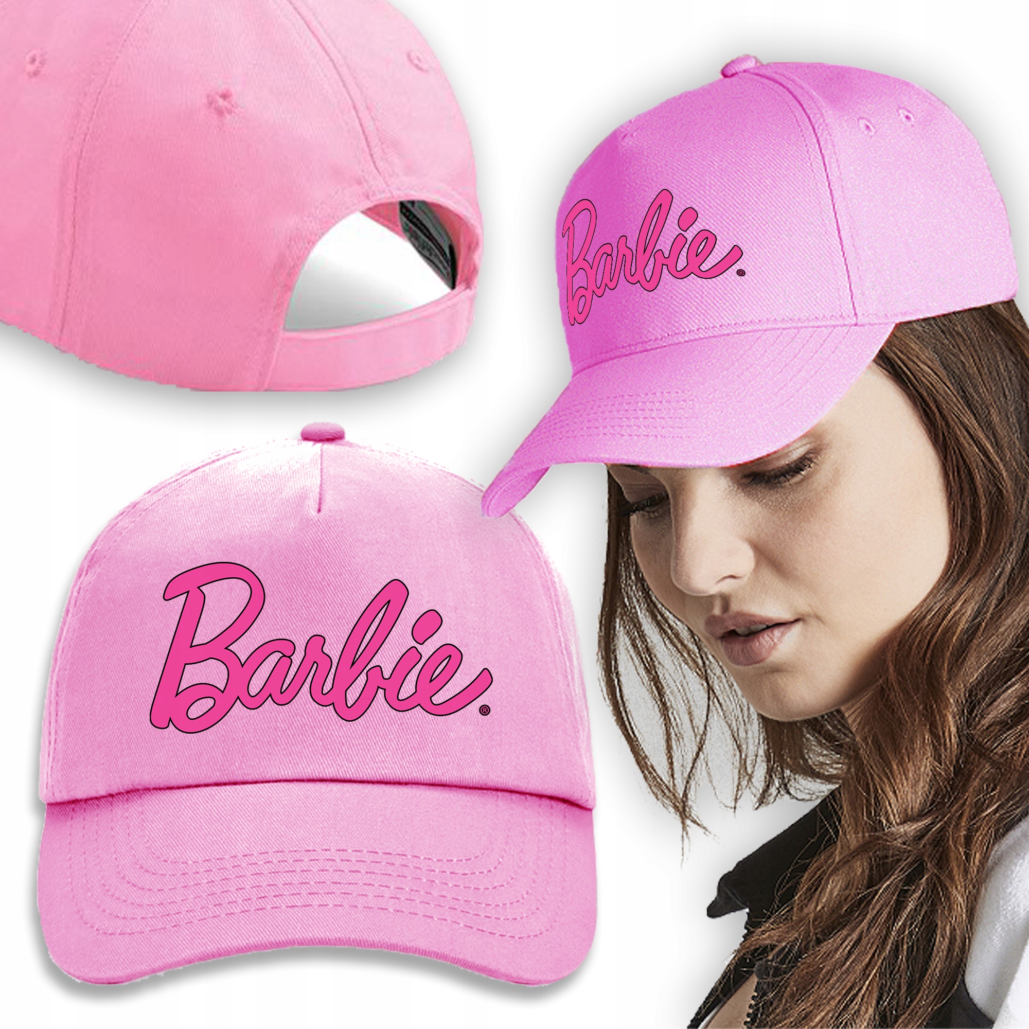 

Czapka Różowa Daszek Na Wiosnę Lato Barbie
