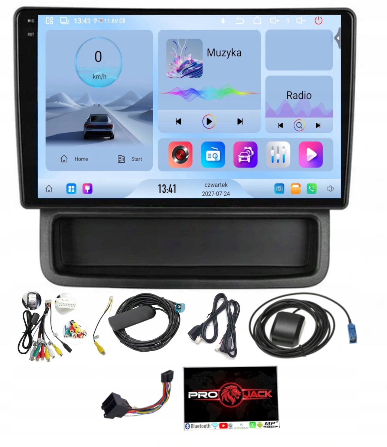 Rádio Navigace Gps Android Auto Nissan Primastar 2010-2014 4GB 64GB Sim