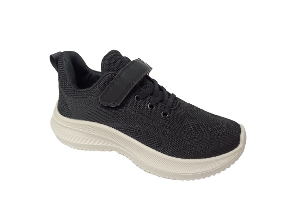 adidasy na rzepy r37 sportowe czarne z białym spodem materiałowe