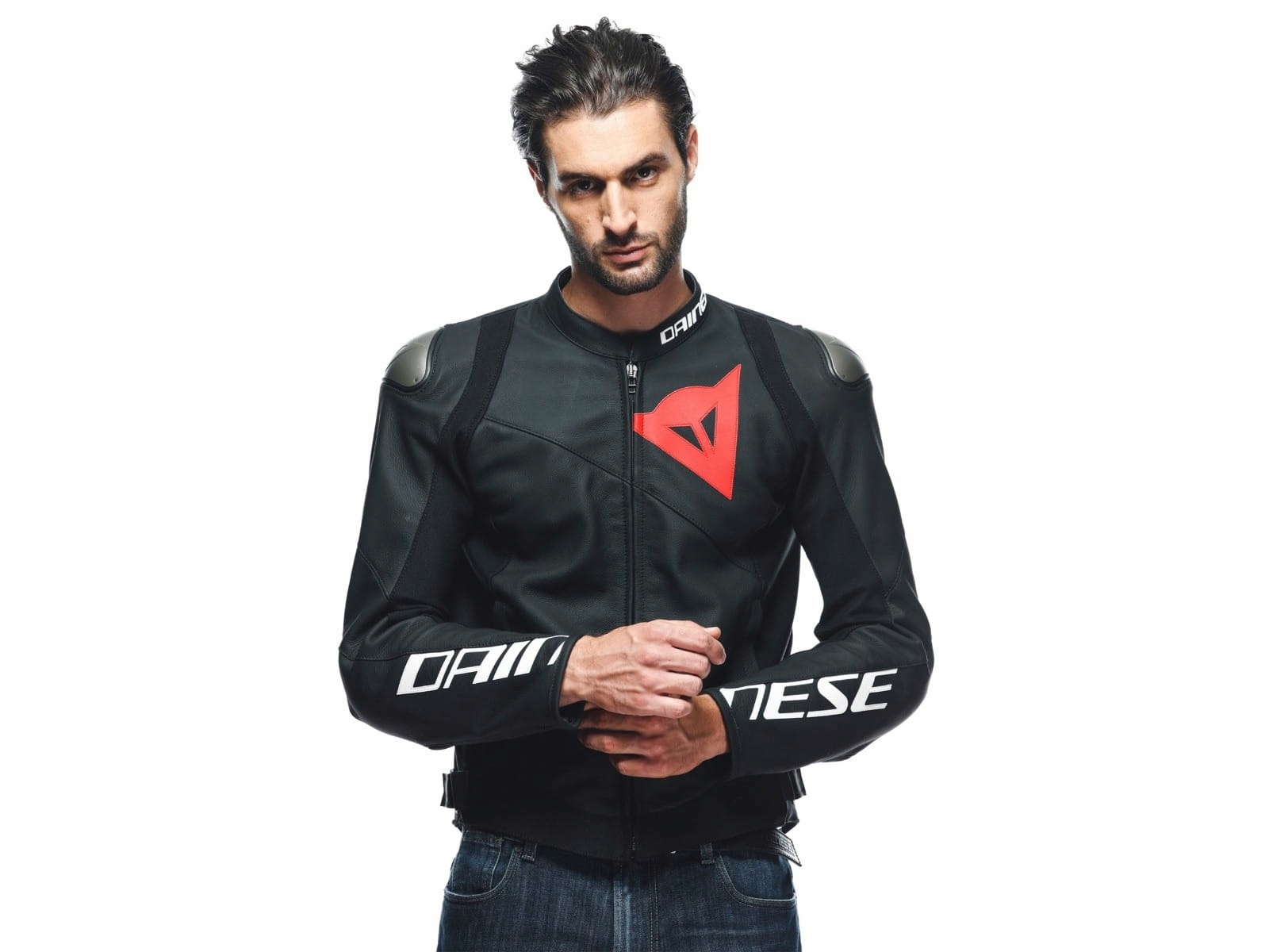 KURTKA MOTOCYKLOWA SKÓRZANA DAINESE SPORTVIA CZARNA MĘSKA BLACK Numer katalogowy producenta 1533872 92C 58