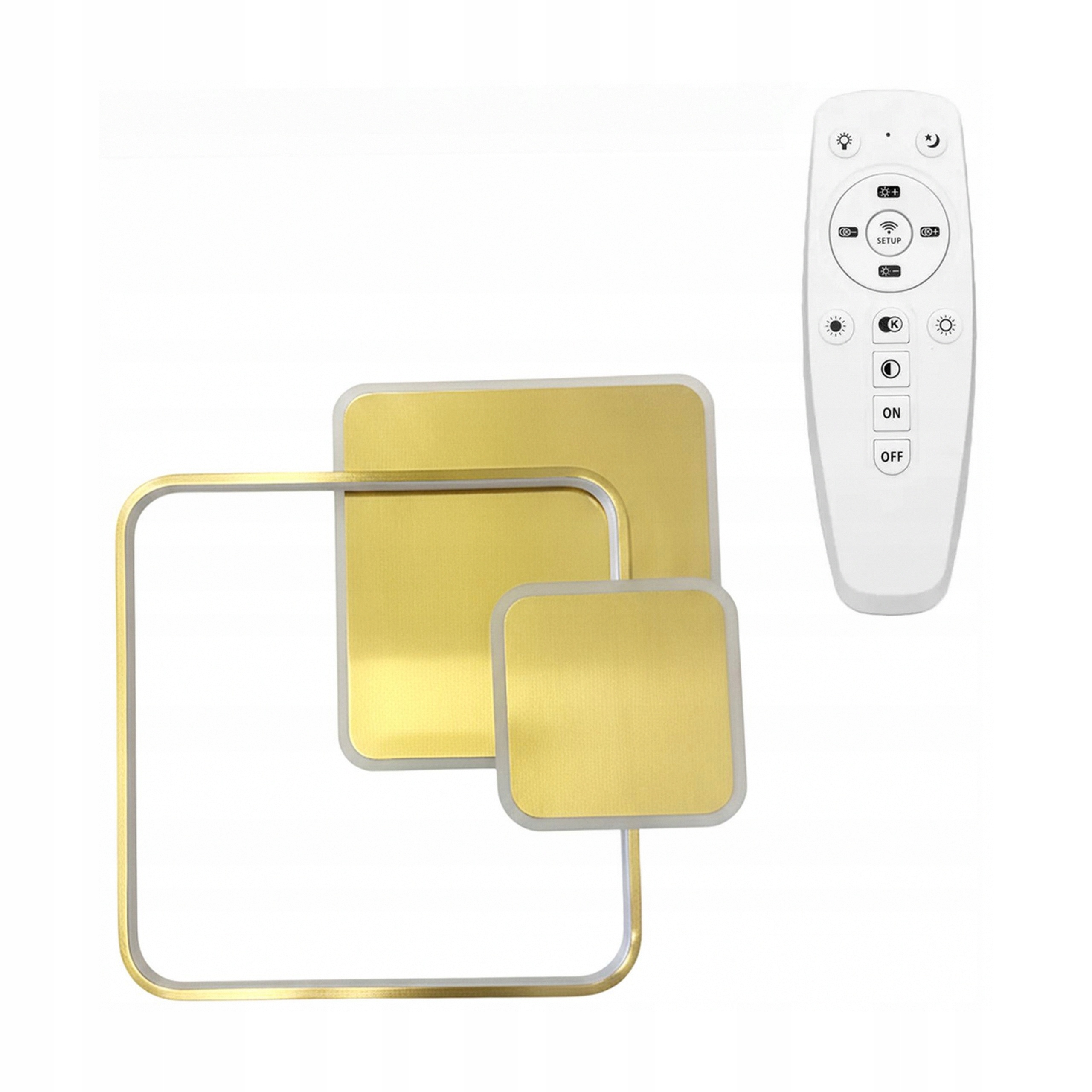 Zlatá kartáčovaná Led lampa 75W geometrická 4000k