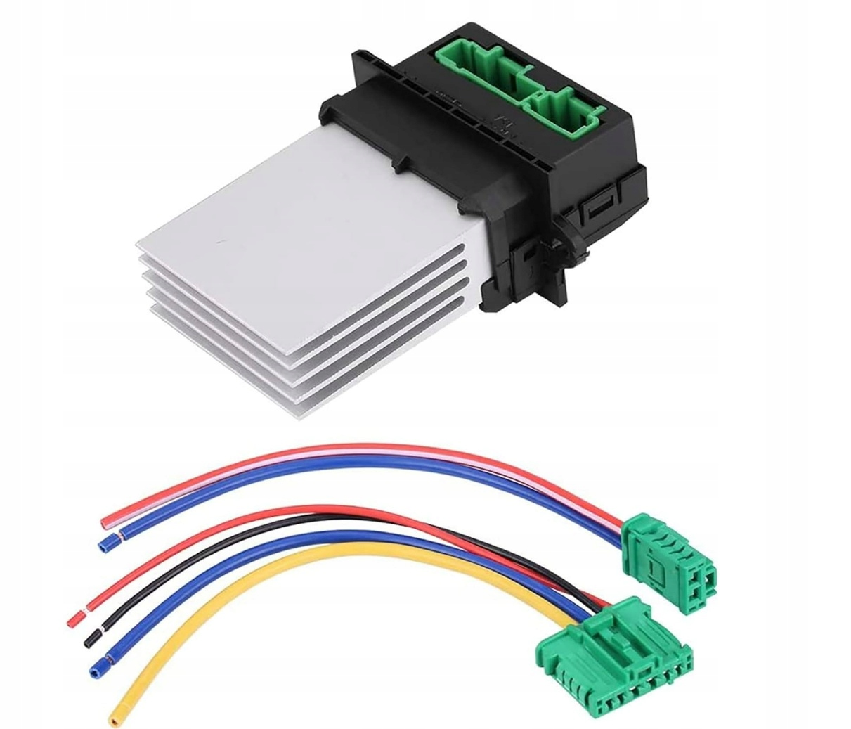 Opornik rezystor dmuchawy Renault + przewody x2 Megane II 2 Citroen Peugeot