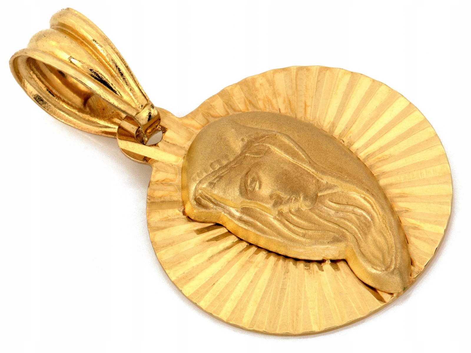 Medailon s Pannou Marií zlato 585 14k 1.14g pro děti a ženy jako dárek