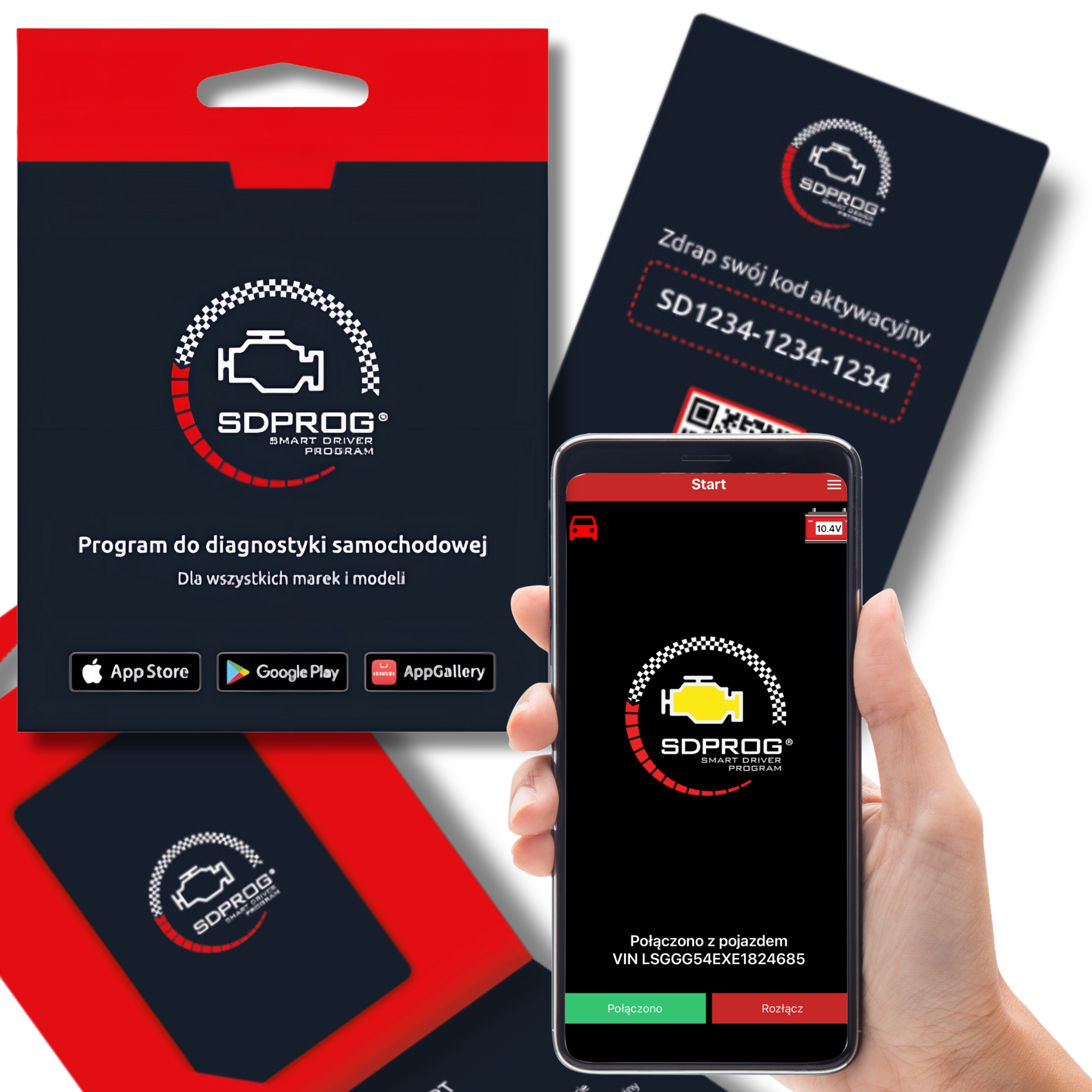 Program Diagnostyczny Do Diagnostyki Sdprog OBD2 ELM327 Polski Android Ios
