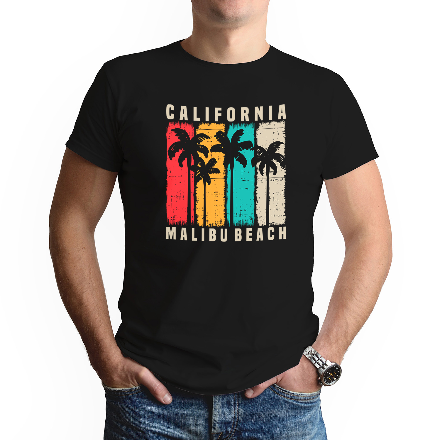 

Męski Podkoszulek Koszulka M California Beach 01