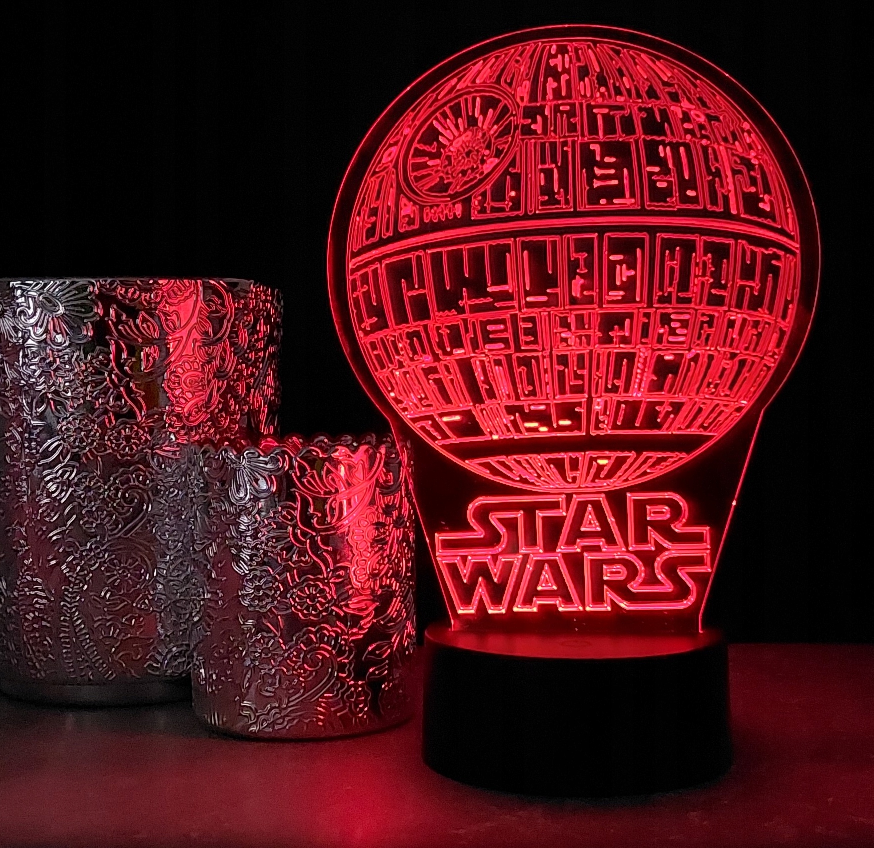 LAMPKA NOCNA STAR WARS 3D LED KOLORY RGB PILOT Marka Ledroom