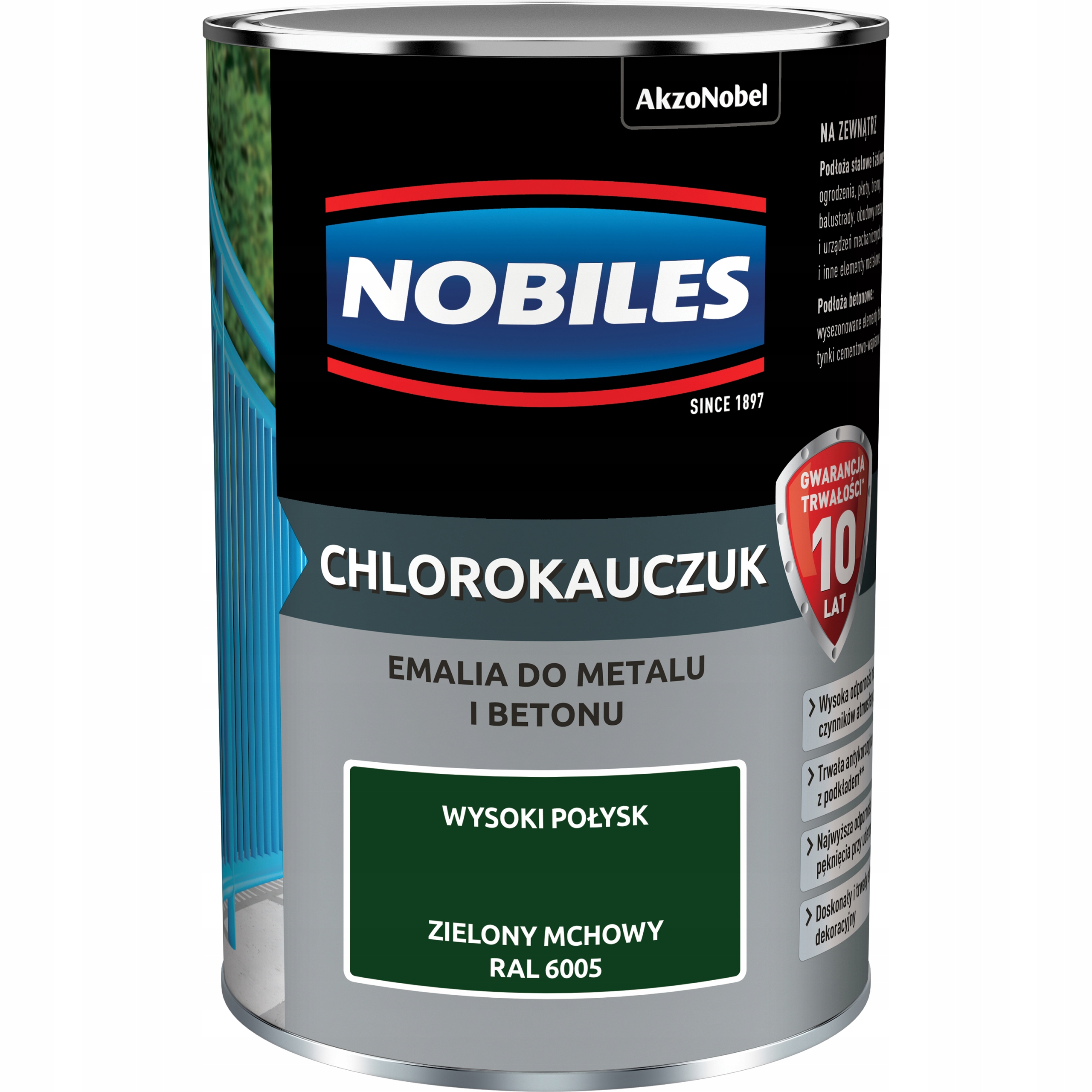 

Nobiles Chlorokauczuk Zielony Mchowy 0,9L