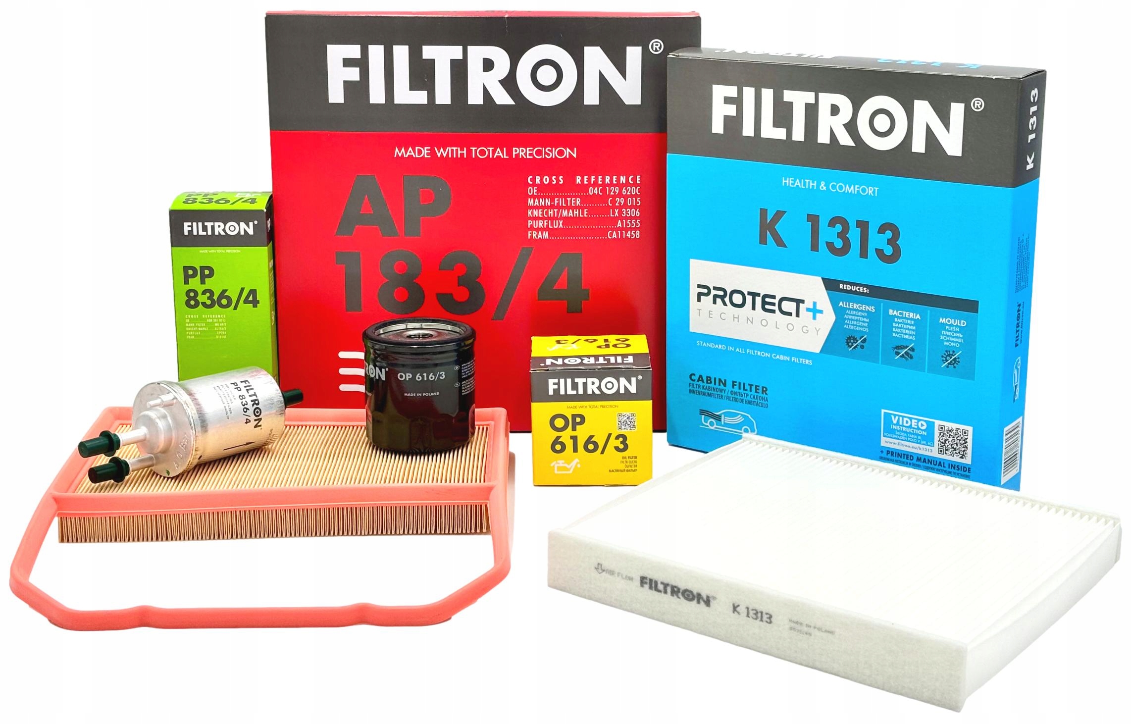 Filtron Sada Filtrů Škoda Fabia II 3 1.0 Mpi