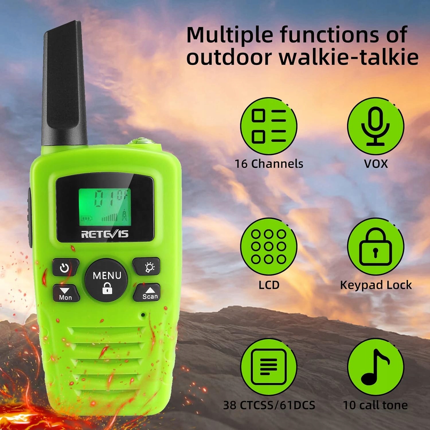 WALKIE TALKIE DLA DZIECI krótkofalówka łoki toki Retevis RA635 N57 EAN (GTIN) 5901568975593