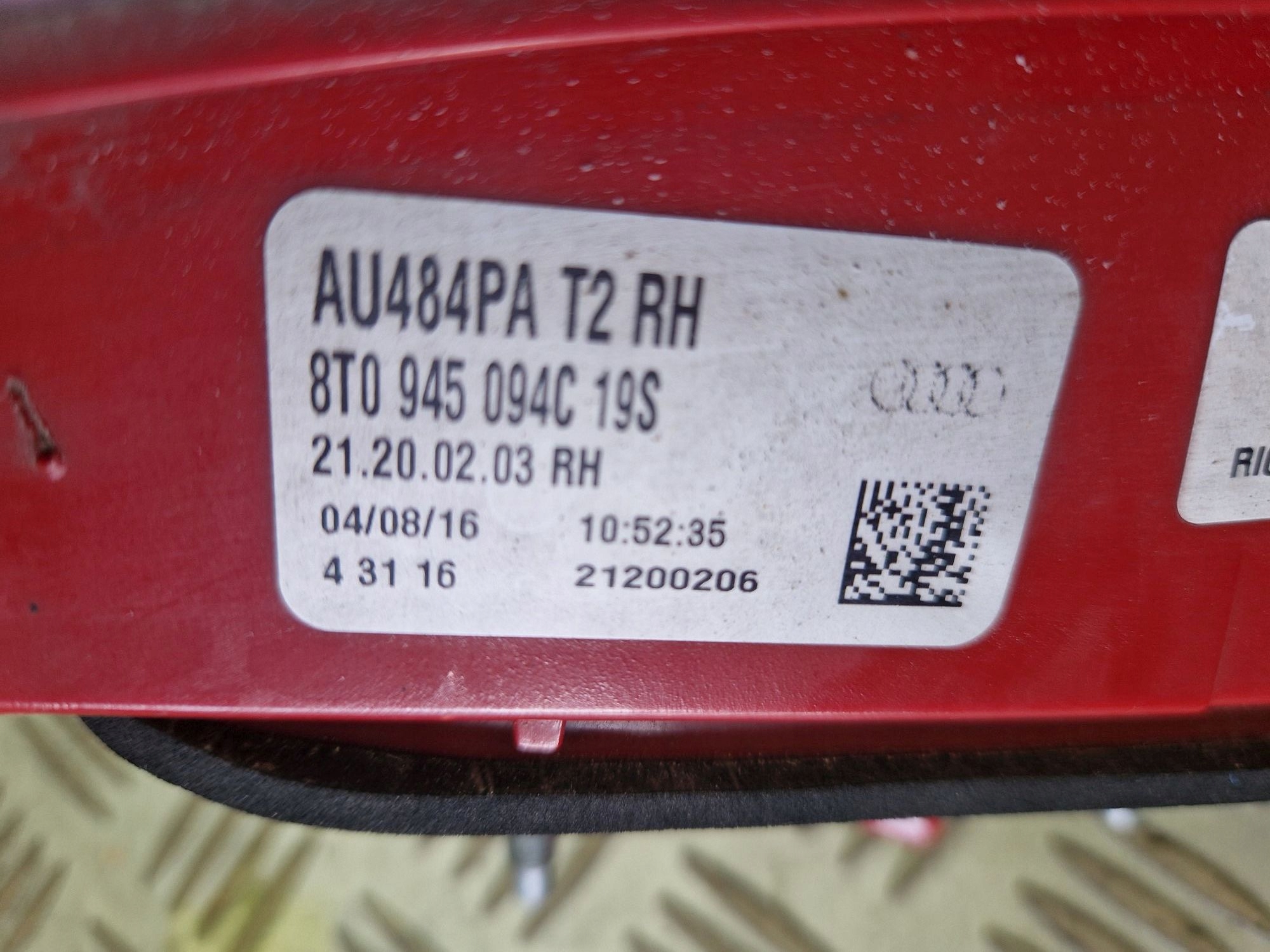 light rear right LED AUDI A5 and LIFT 2012R->