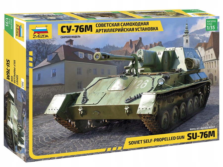 SU-76M Sovětské samohybné dělo 1:35 Zvezda 3662