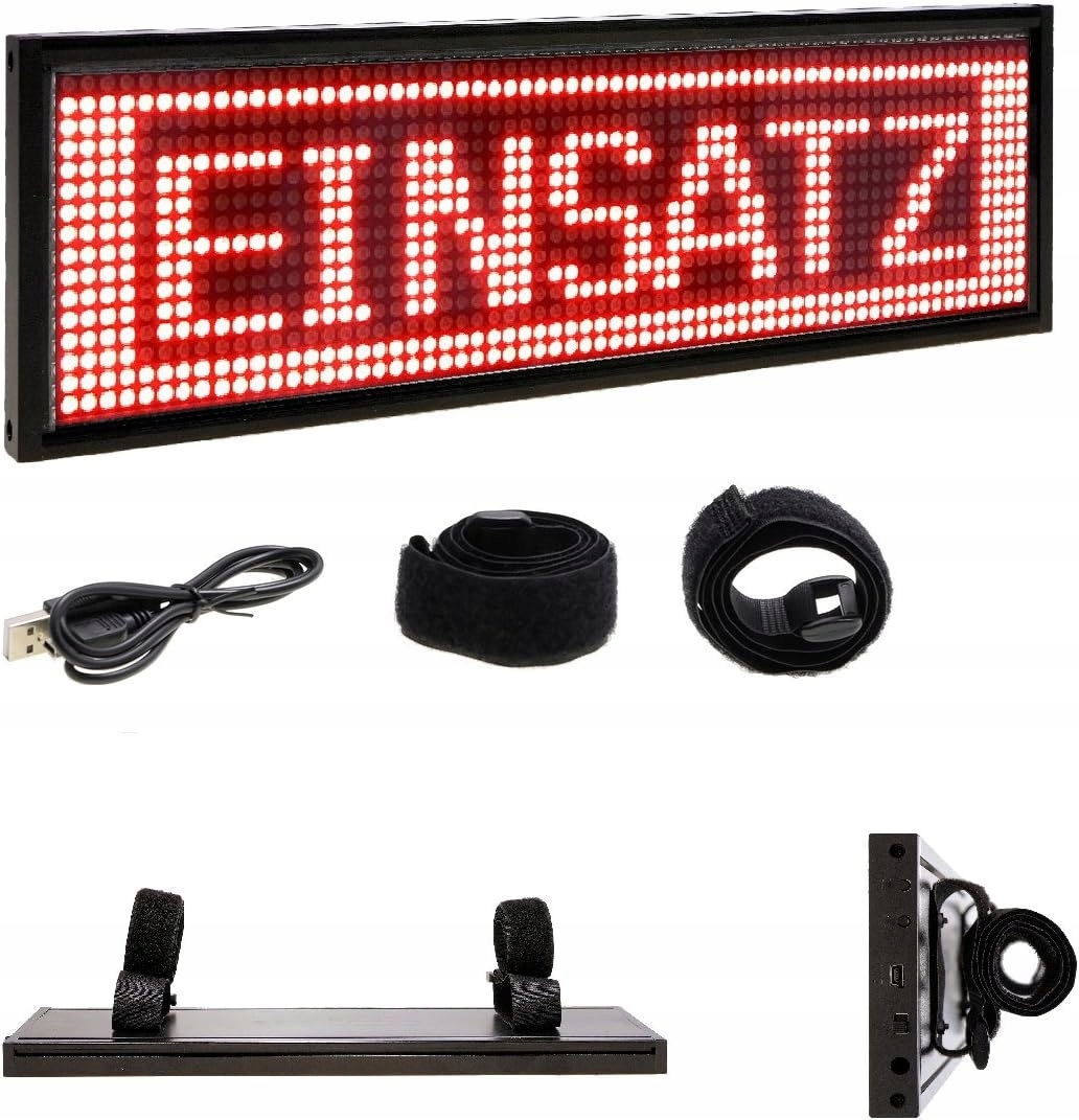 Wyświetlacz tekstowy LED, LED-MARTIN, 337x96x15 mm • Cena, Opinie • Panele  LED 14057584236 • Allegro