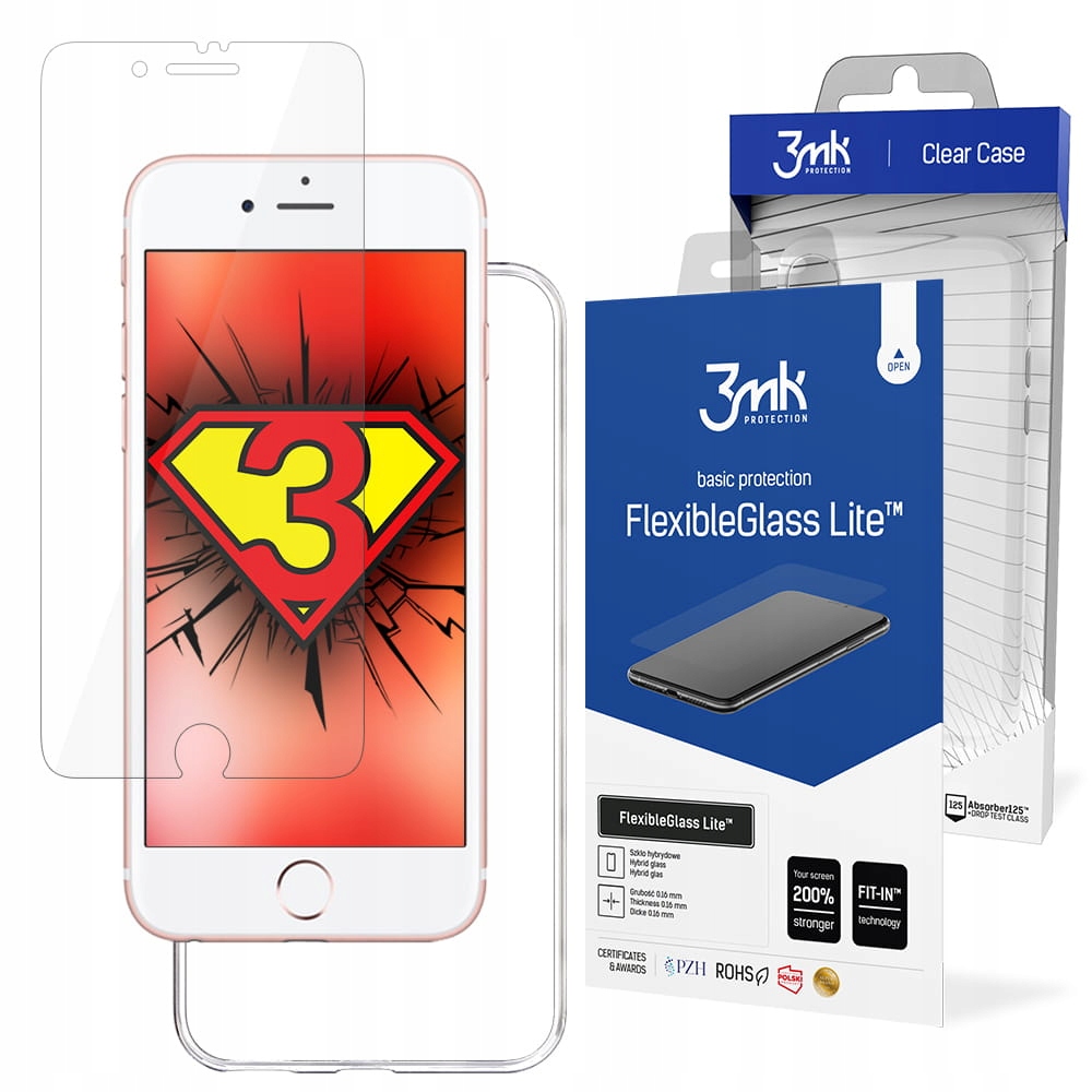 

Clear etui + Szkło 3mk do iPhone 7 Plus / 8 Plus