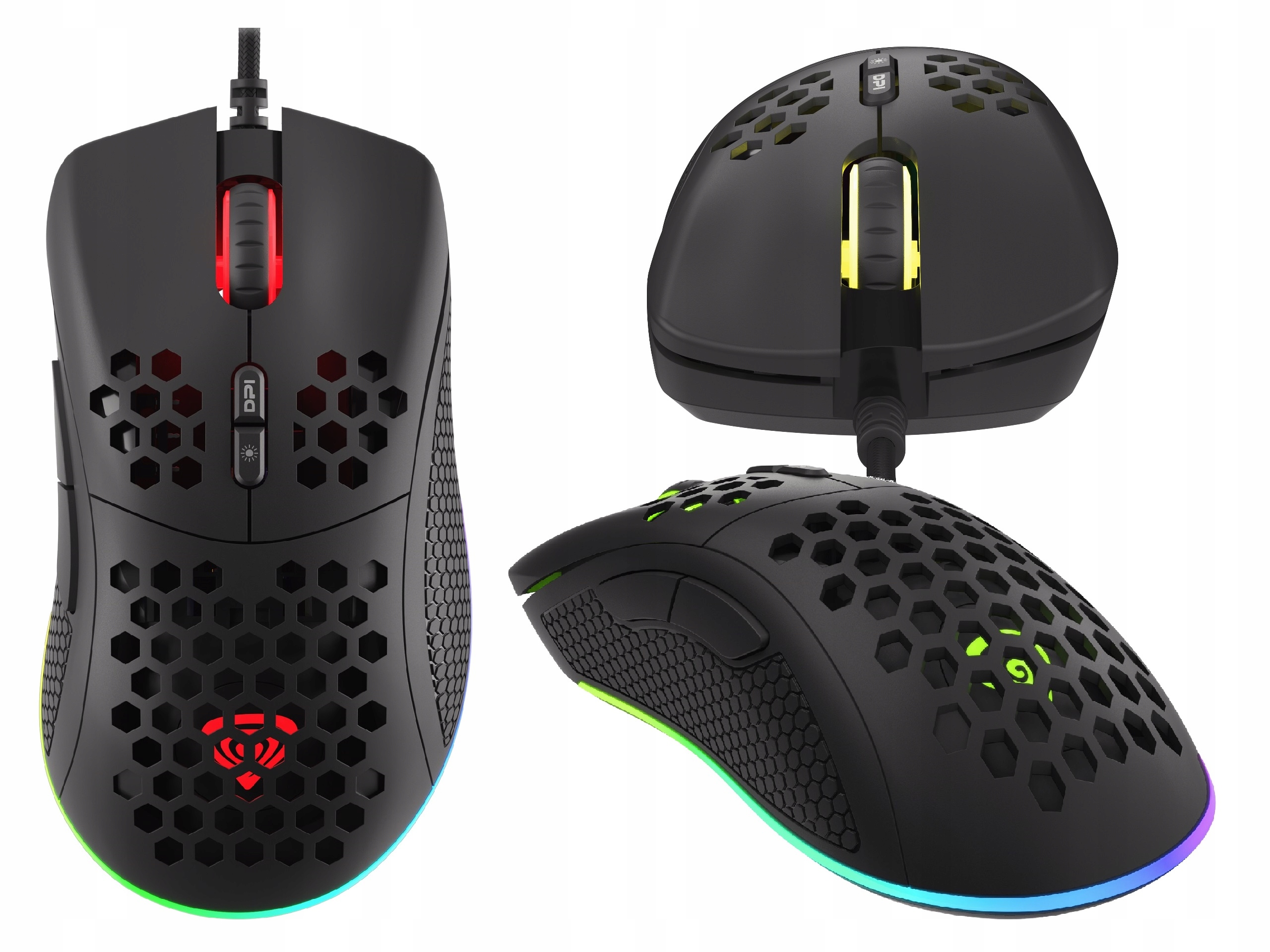 

Mysz dla graczy Krypton 555 Rgb sensor PMW3333