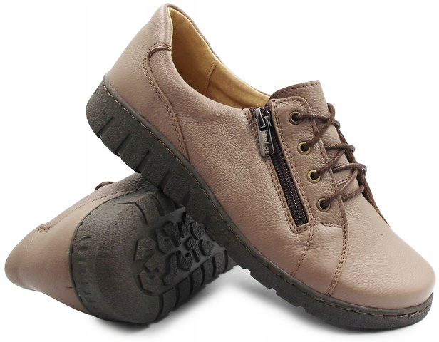 Kožené dámské boty na podzim Elegantní Helios 429 41