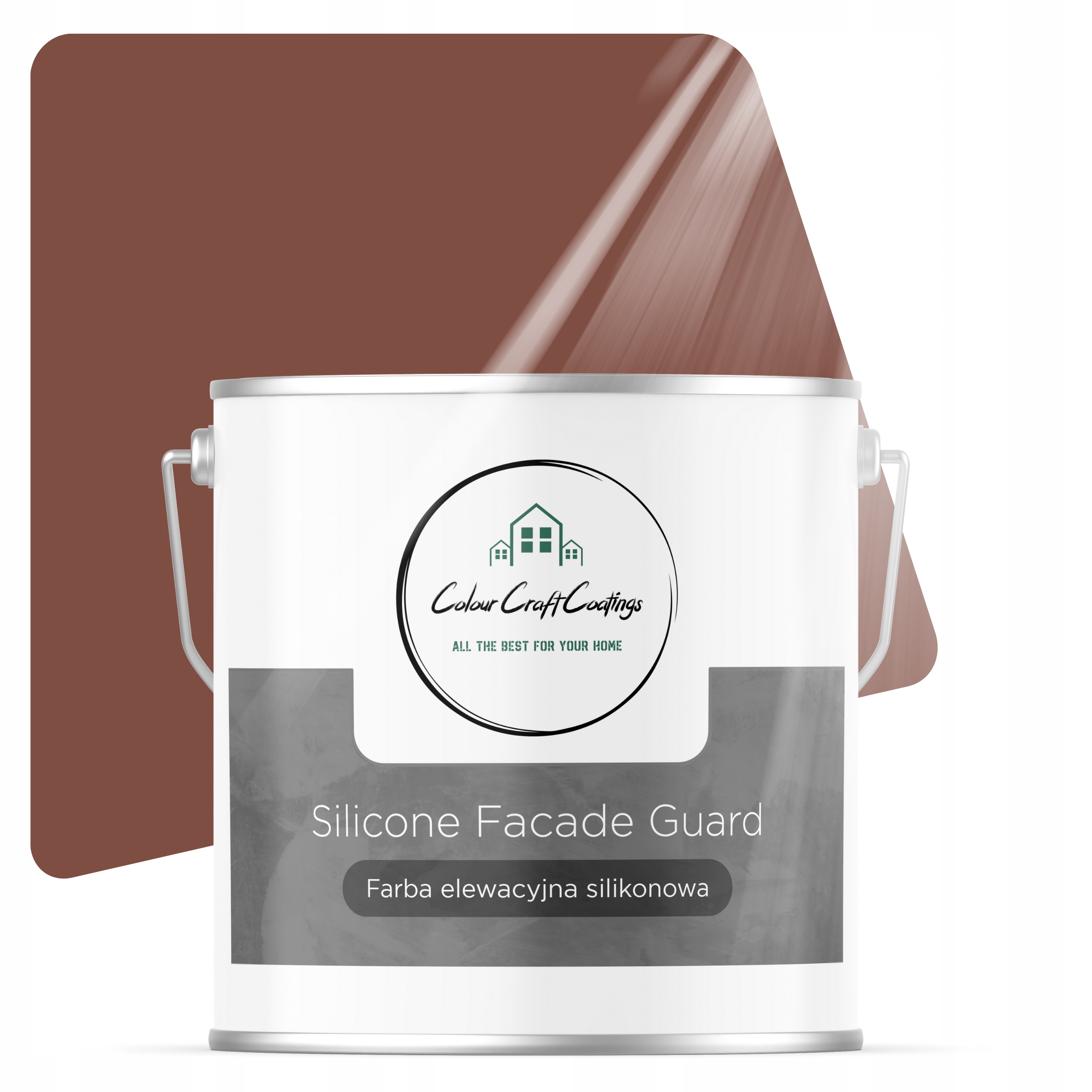 Barva Silikonová Fasádní Barva Hnědá 5L F326