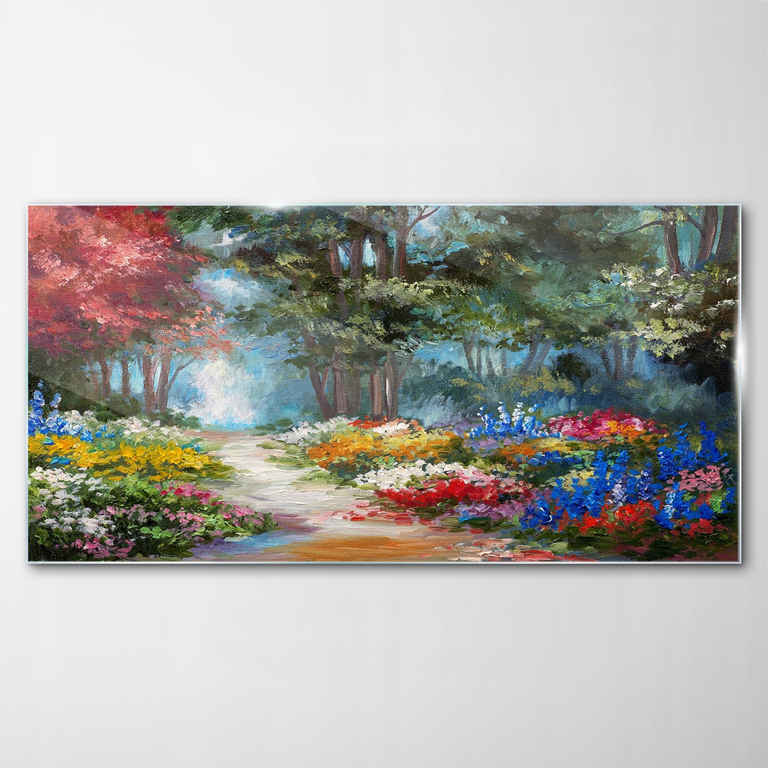 

Obraz na Szkle Dekor Las Kwiaty Krajobraz 120x60
