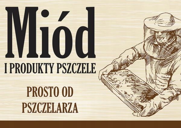 

Tablica reklamowa, duża 60x42cm wzór F340