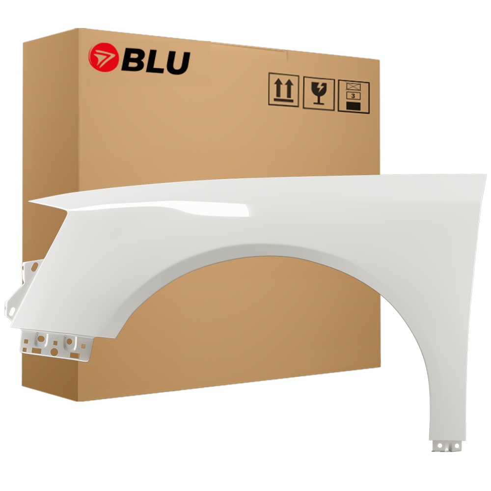 Blu Blatník Vw Passat B6 LB9A levý bílý 05-10 přední pozink CandyWeiss