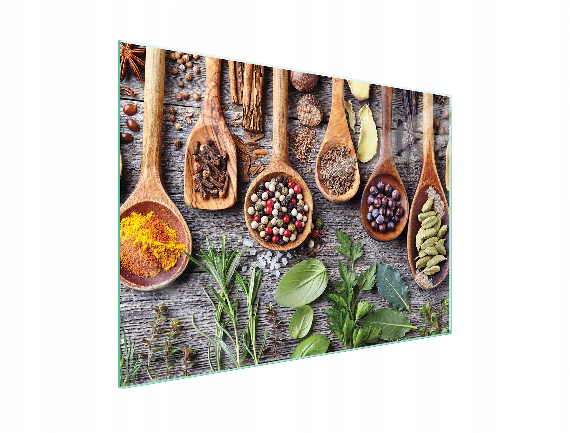 Skleněná Ochranná Deska Na Sporák 70x52 Koření Tvrzené Sklo