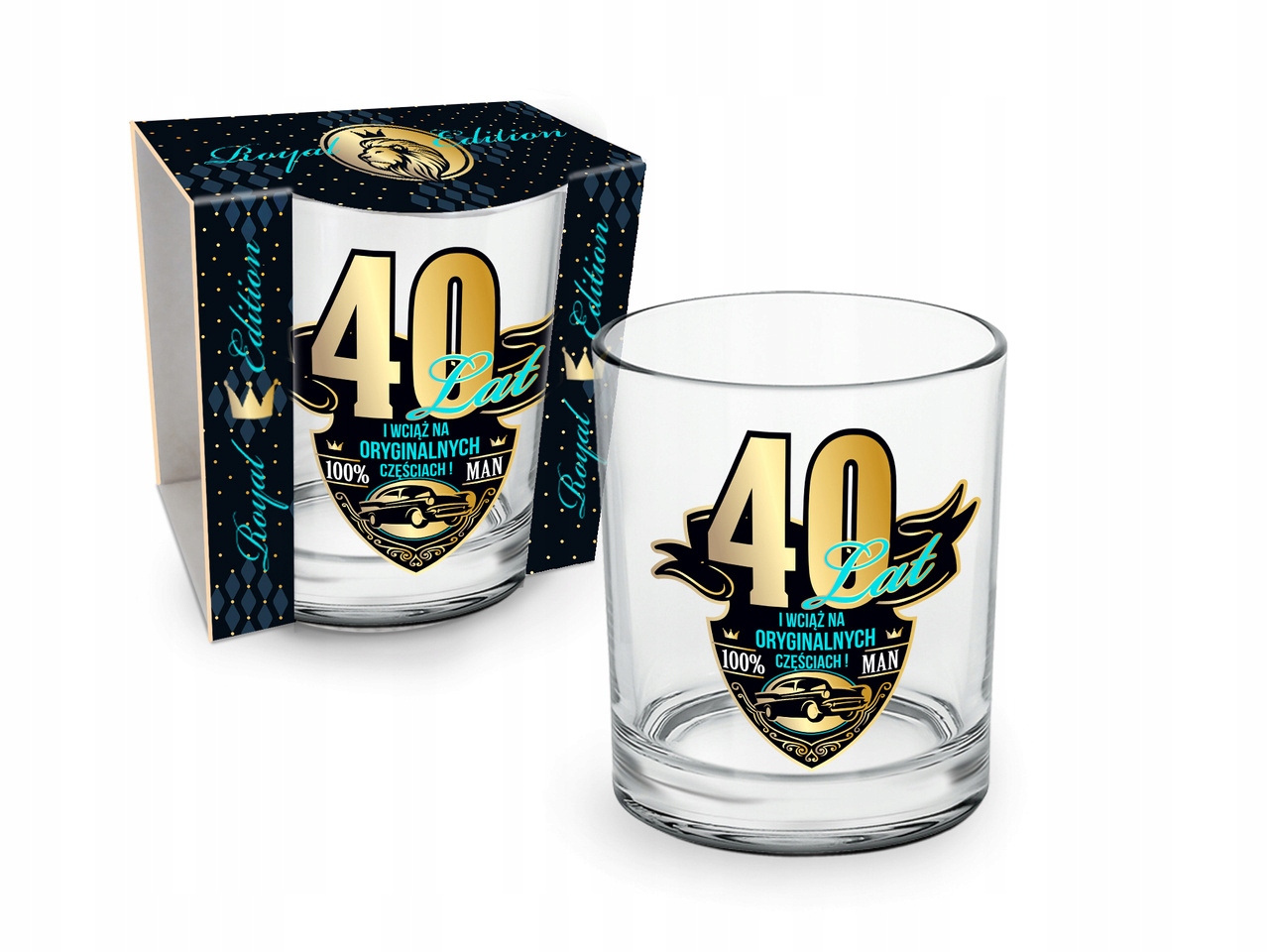 

Wyjątkowa Szklanka Do Whisky 40 Urodziny Royal