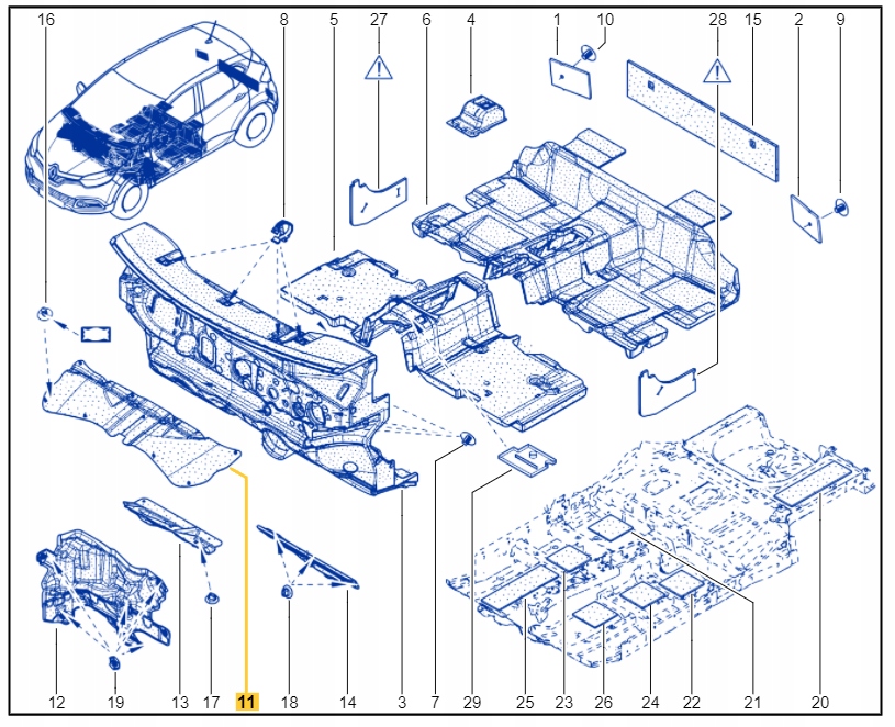 658403500R - ЗВУКОИЗОЛЯЦИЯ КАПОТА RENAULT CAPTUR И OE658403500R