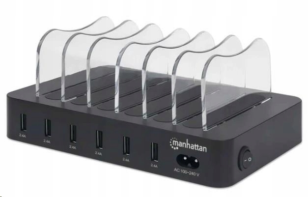 Manhattan Usb nabíjacia stanica, 6-portová Usb nabíjacia stanica, Usb-a…