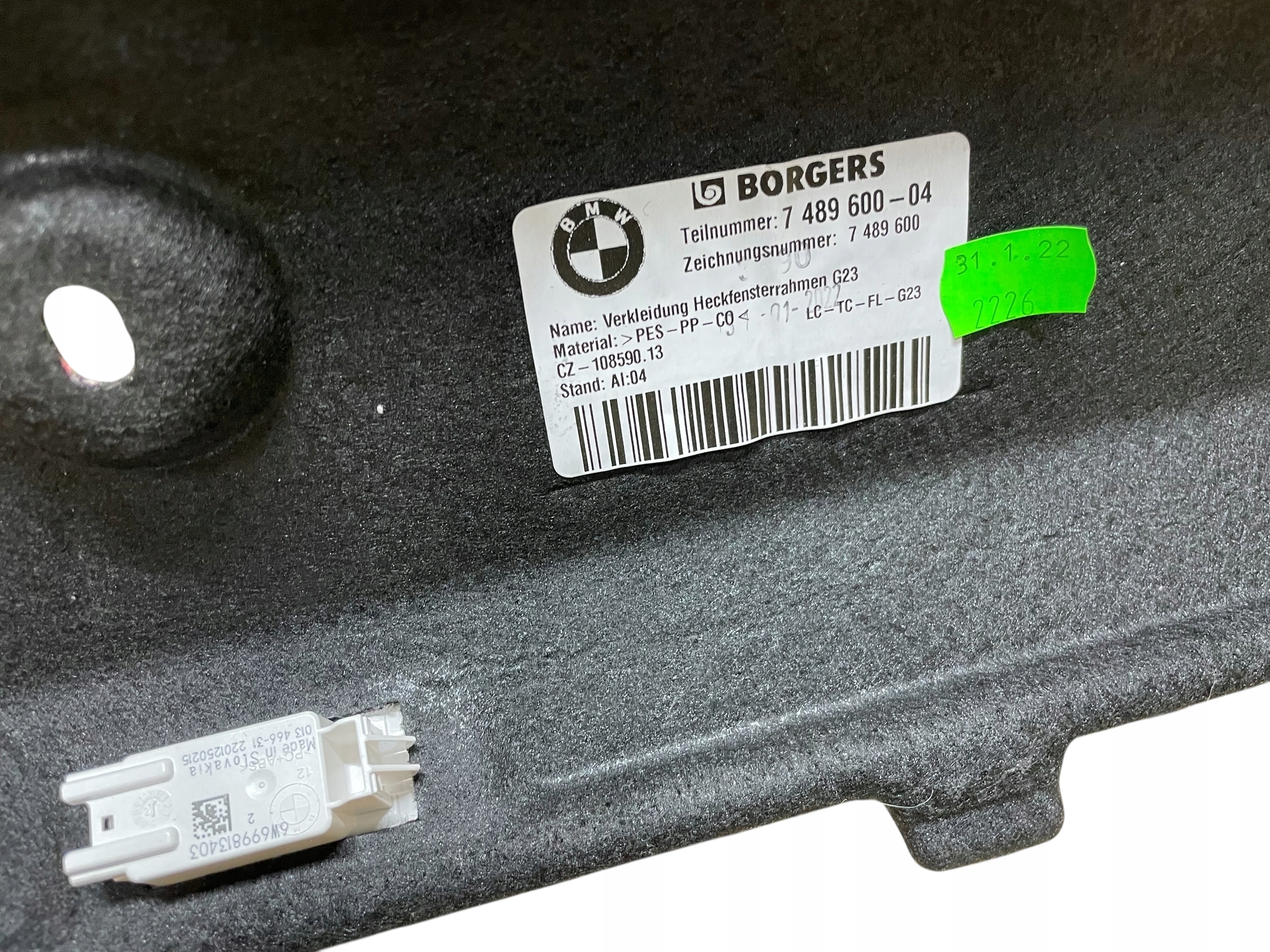 fedél fedél TYLNEJ ablak BMW 4 G23 IDEAL