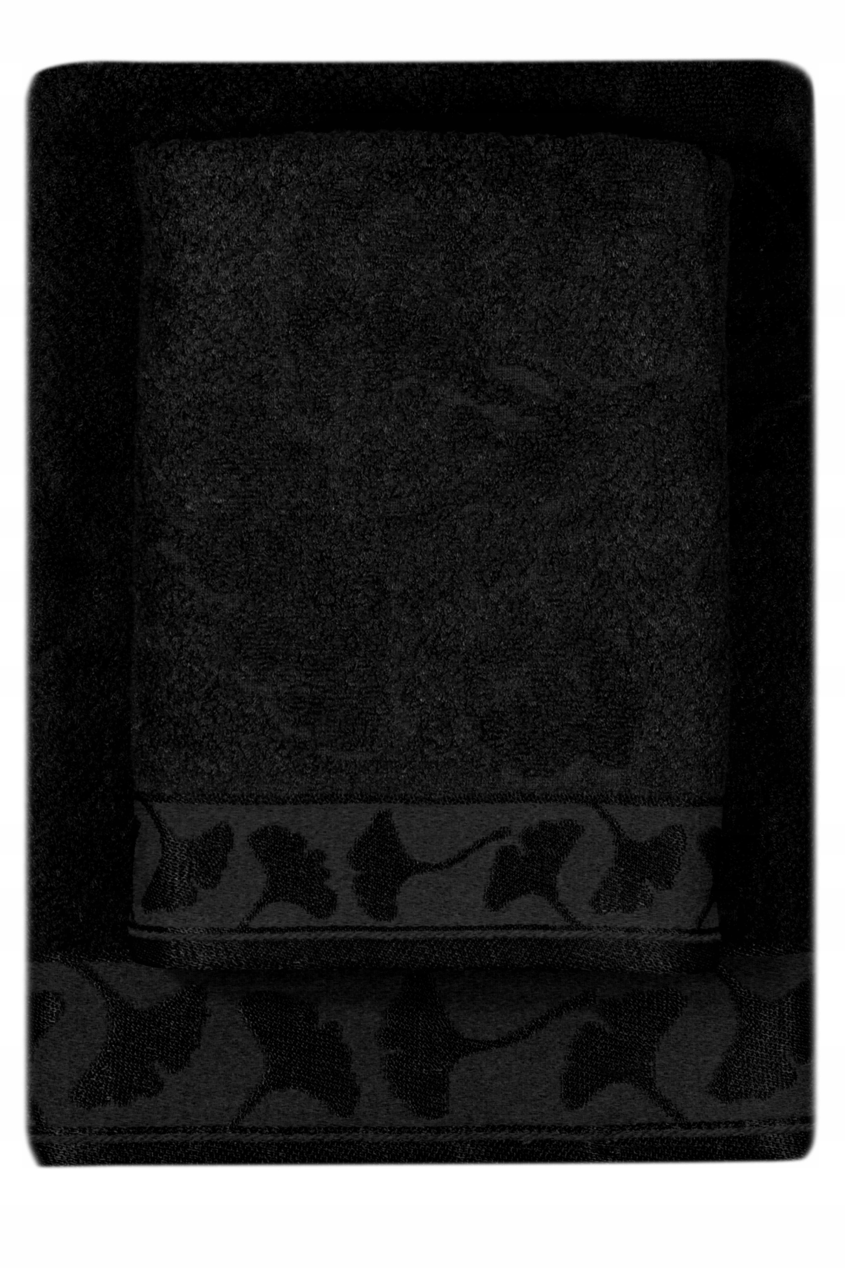 

Ręcznik 100% bambusowy Ginko 70x140cm, eko, czarny