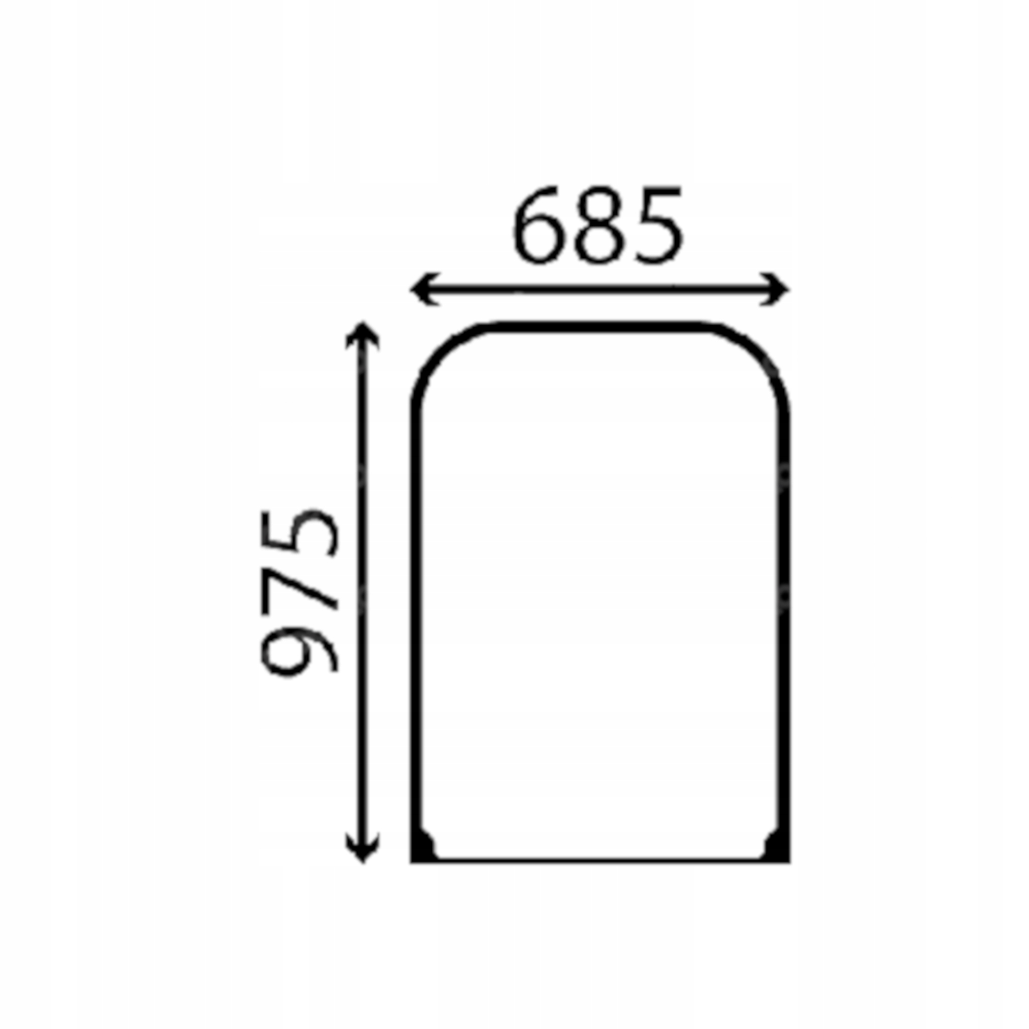 Volvo sklo přední 14570748 (4073)