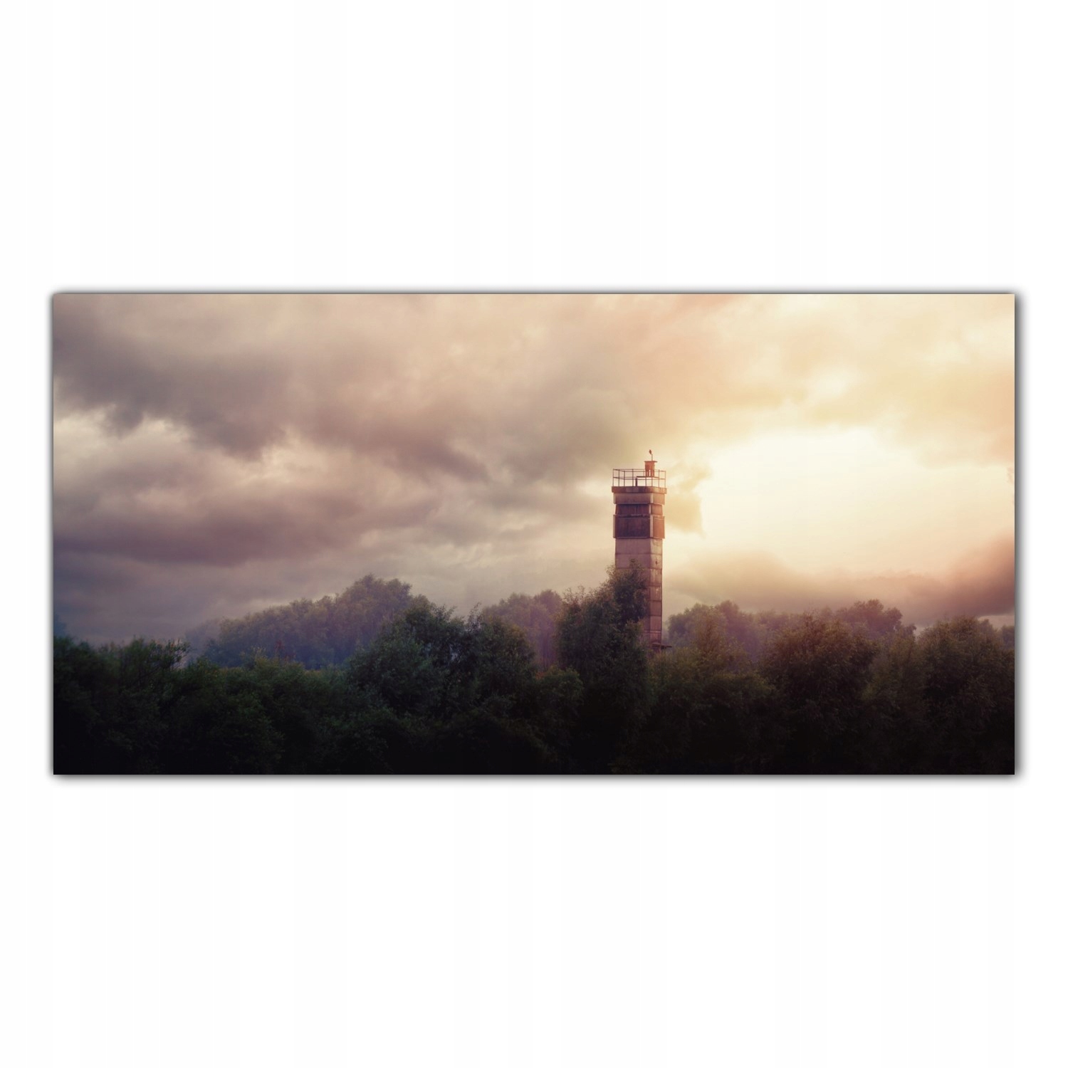 

Obraz Szklany Foto-obraz Las Drzewa Wieża 120x60