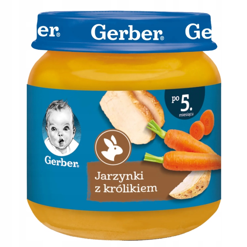 Príkrm Zeleninky s králikom od 5 mesiacov 125 g Gerber